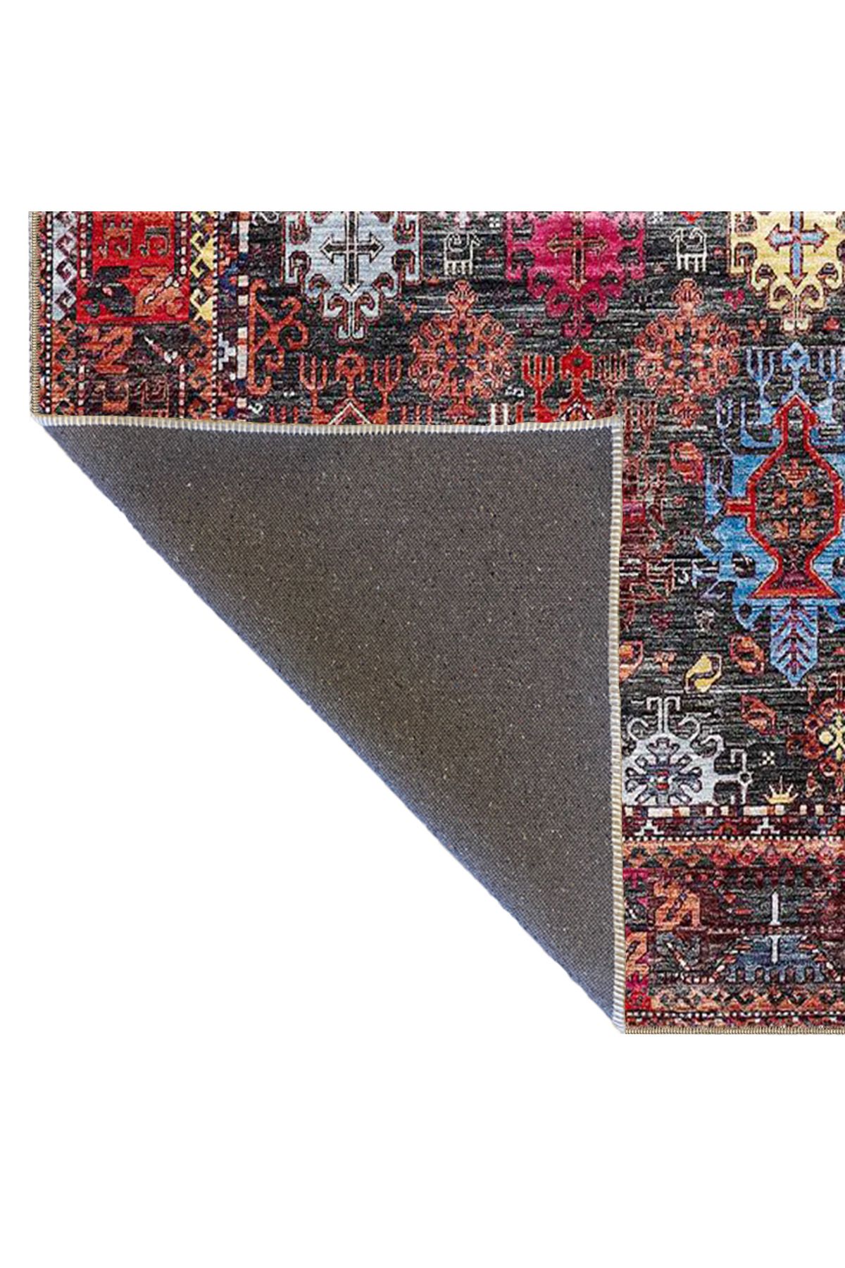 Kırmızı Tonlarda Baklava Desenli Dokuma Taban miravip669