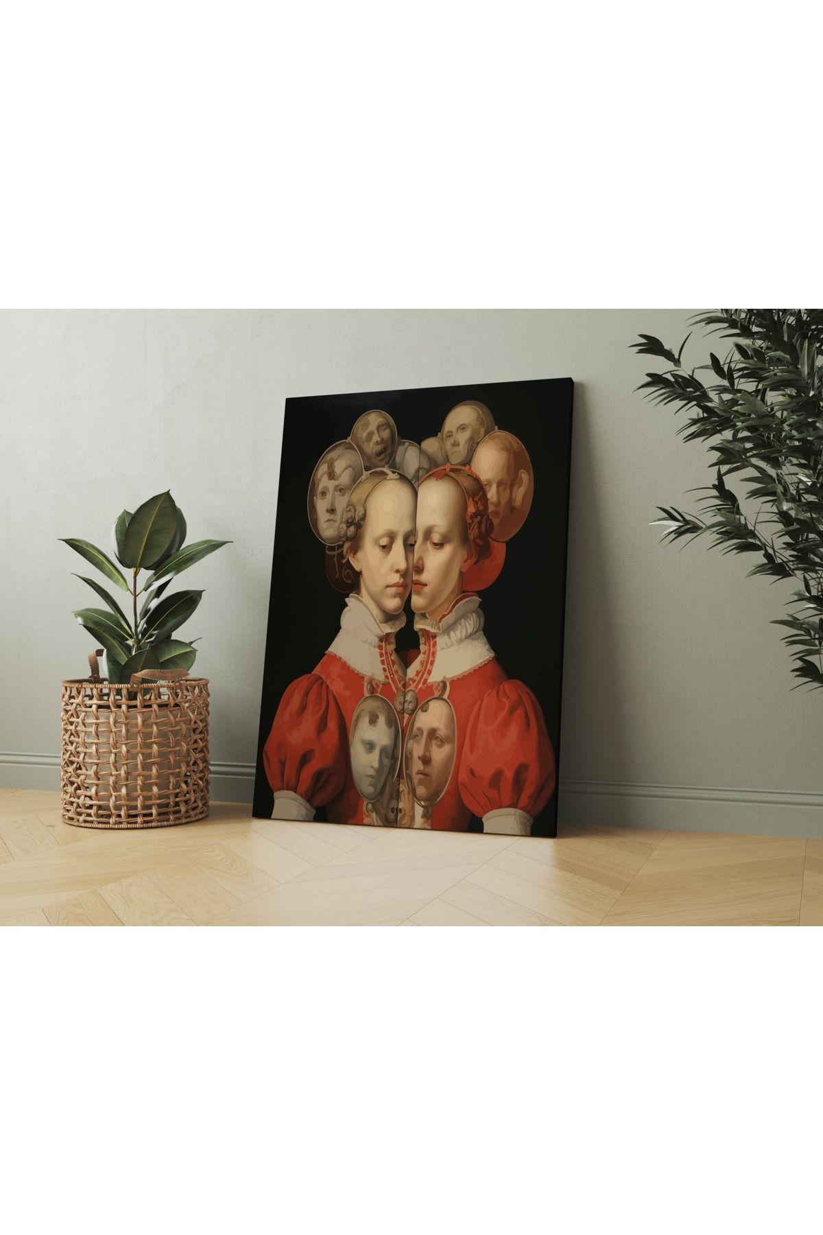 Kanvas Tablo Surreal Kadın Temalı