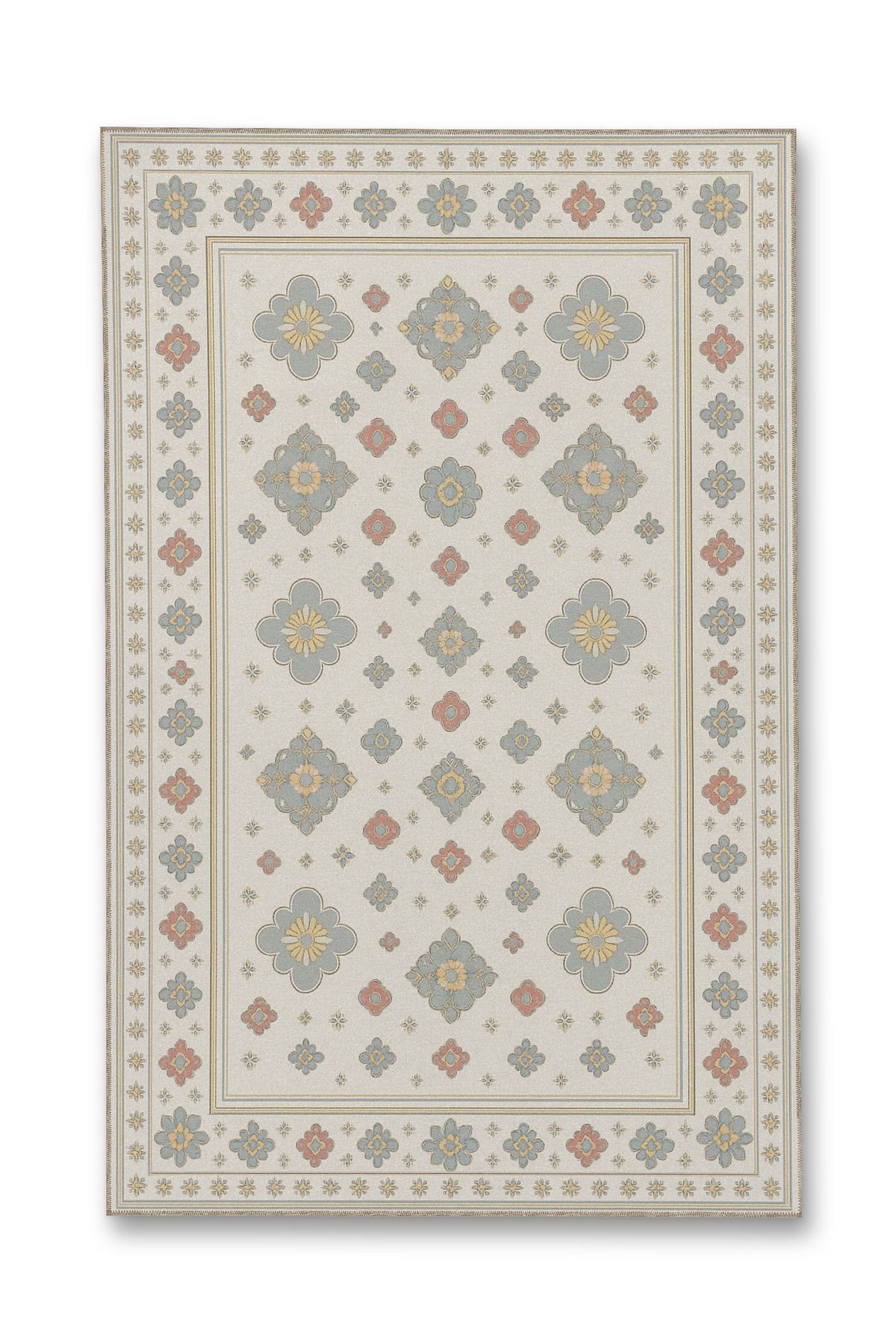 MOSSO Geleneksel Motifler Desenli Dokuma Taban Vintage Dekoratif Halı mosso174