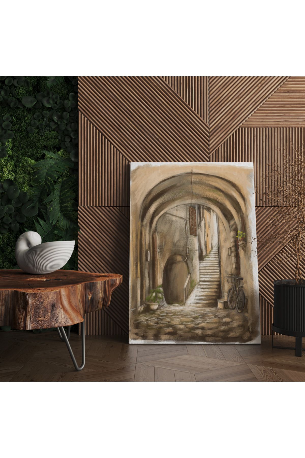 Kanvas Tablo Vintage İtalyan Sokakları Temalı