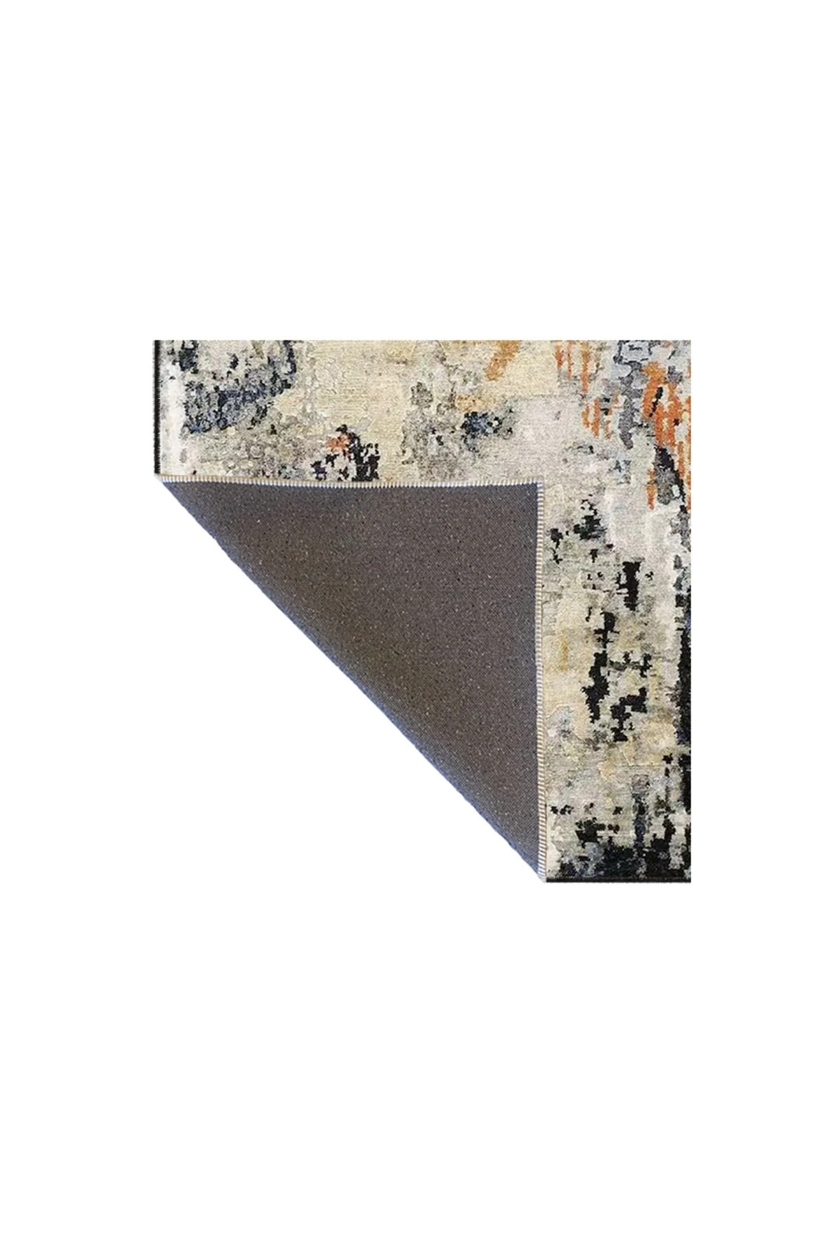 Siyah Beyaz Vintage Yıkanabilir Karışık Renklerde Modern Dekoratif ve Dokuma Taban Halı miravip982