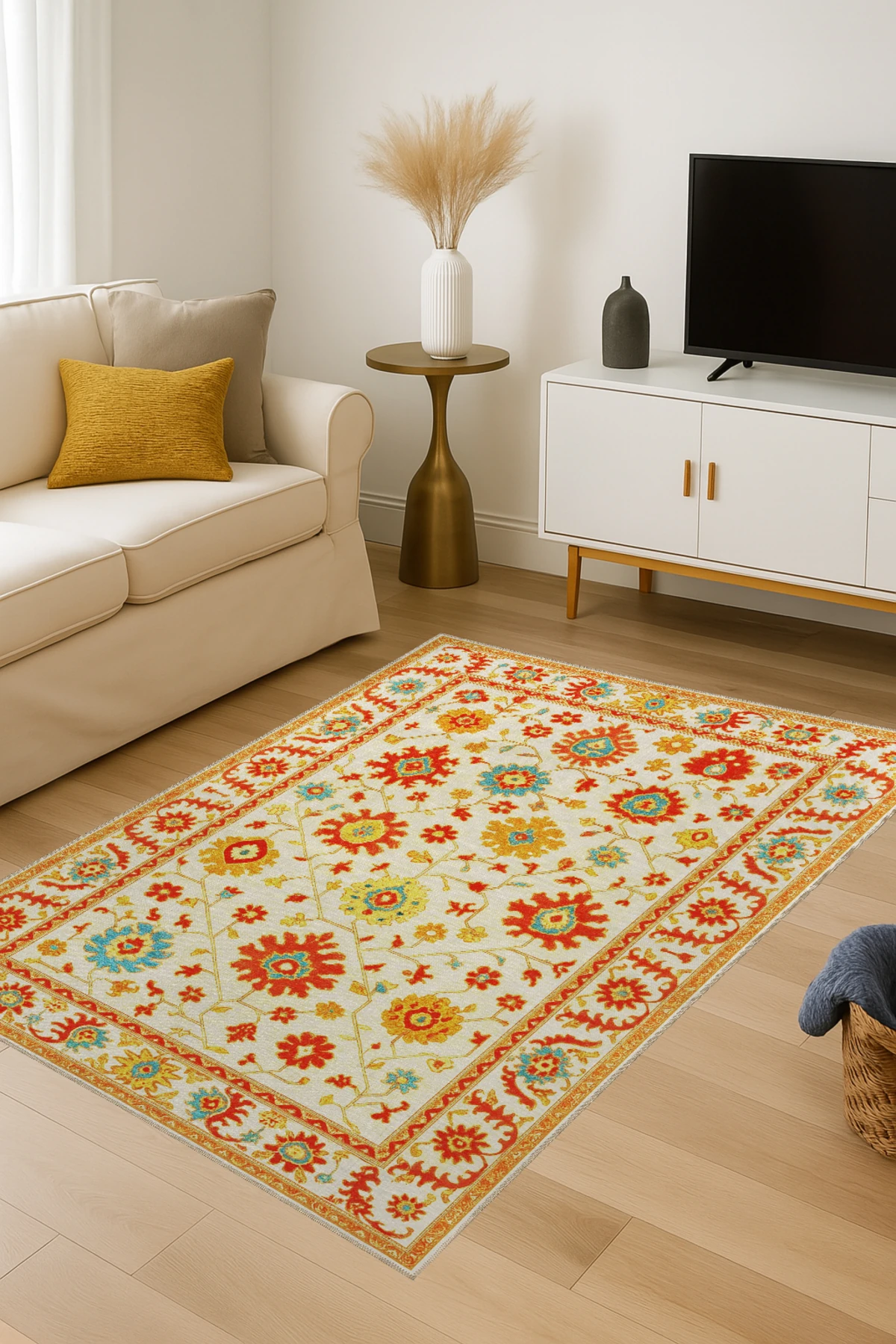 MOSSO Morden Temalı Desenli Modern Dekoratif Halı mosso457