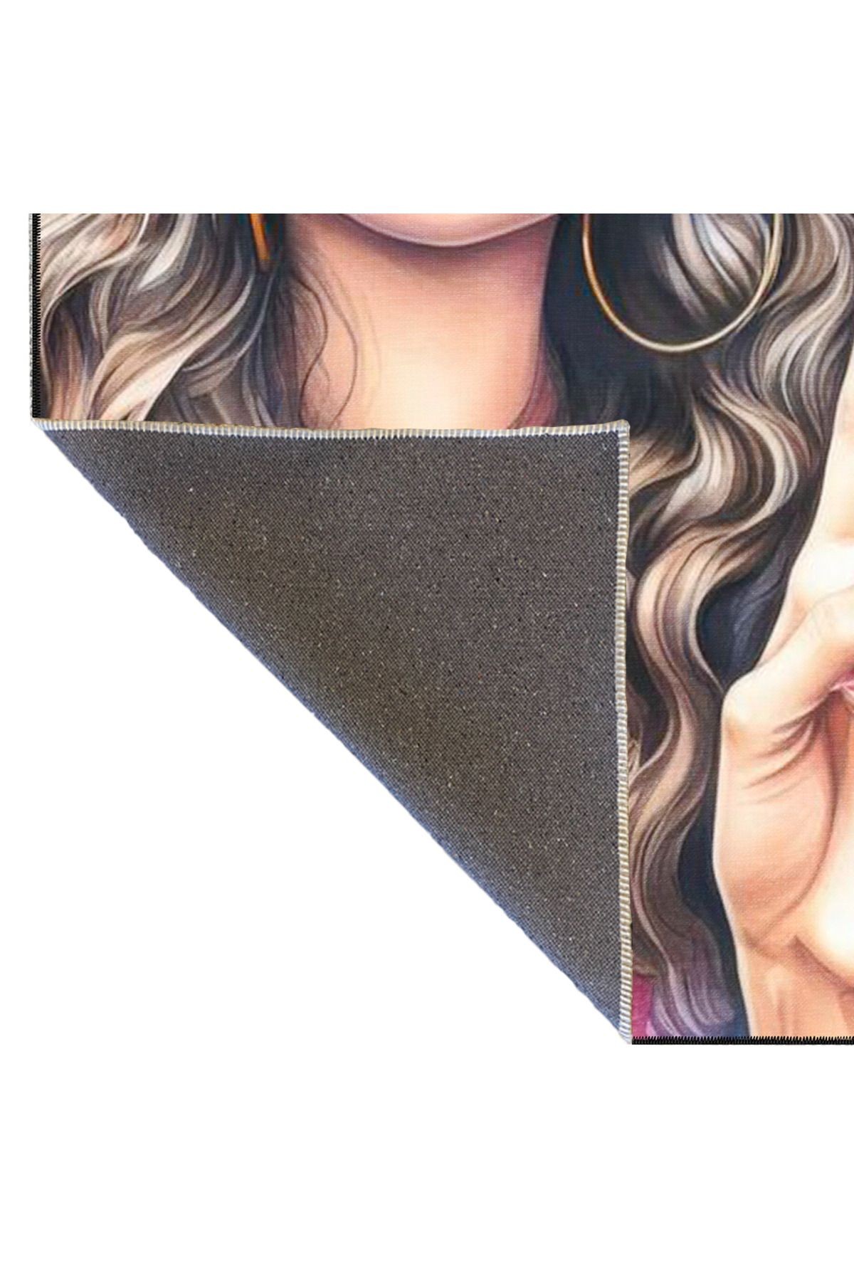 Cool Model Kız Desenli Dekoratif Halı miravip8176