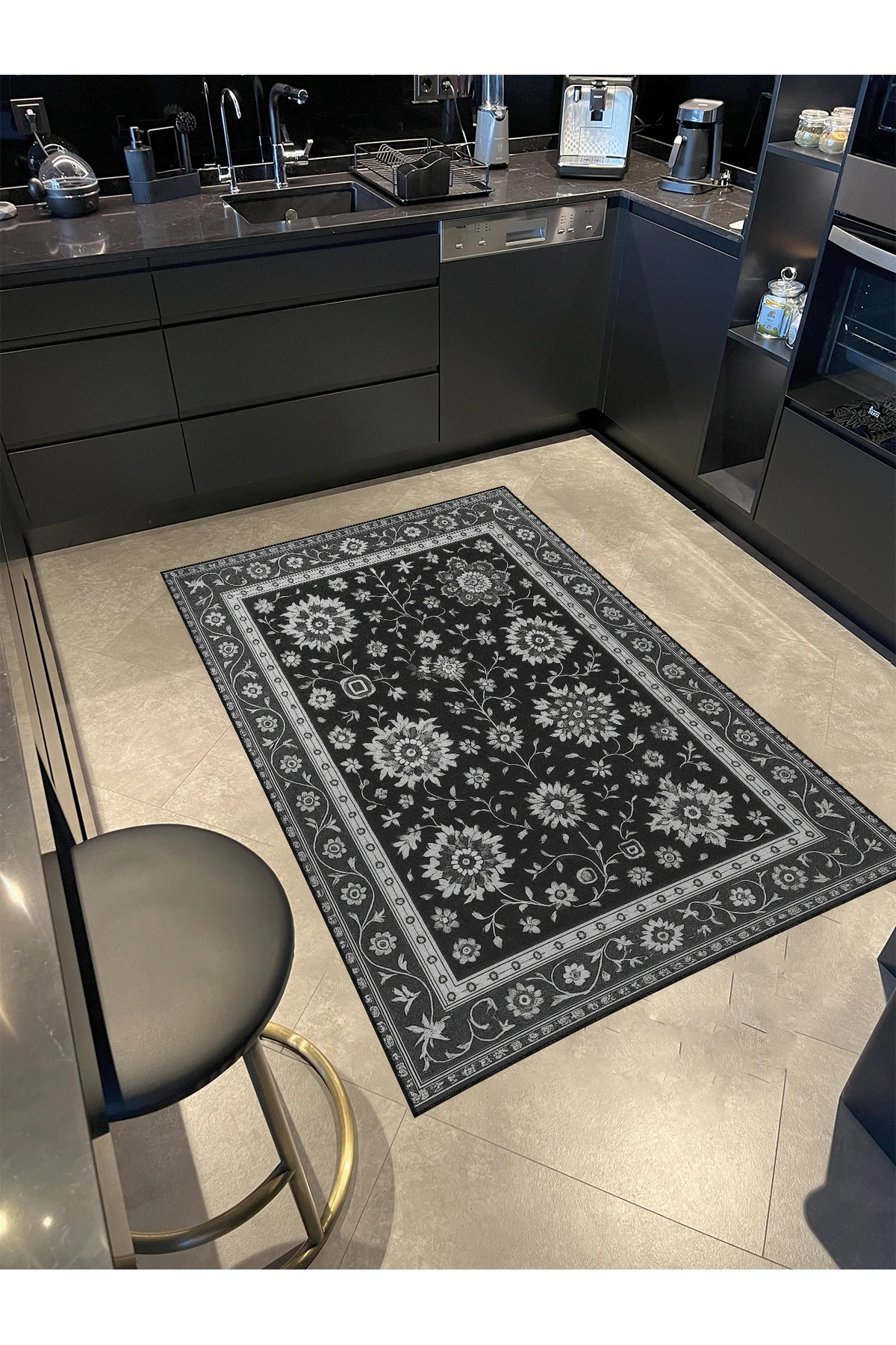 MOSSO Morden Temalı Desenli Modern Dekoratif Halı mosso454