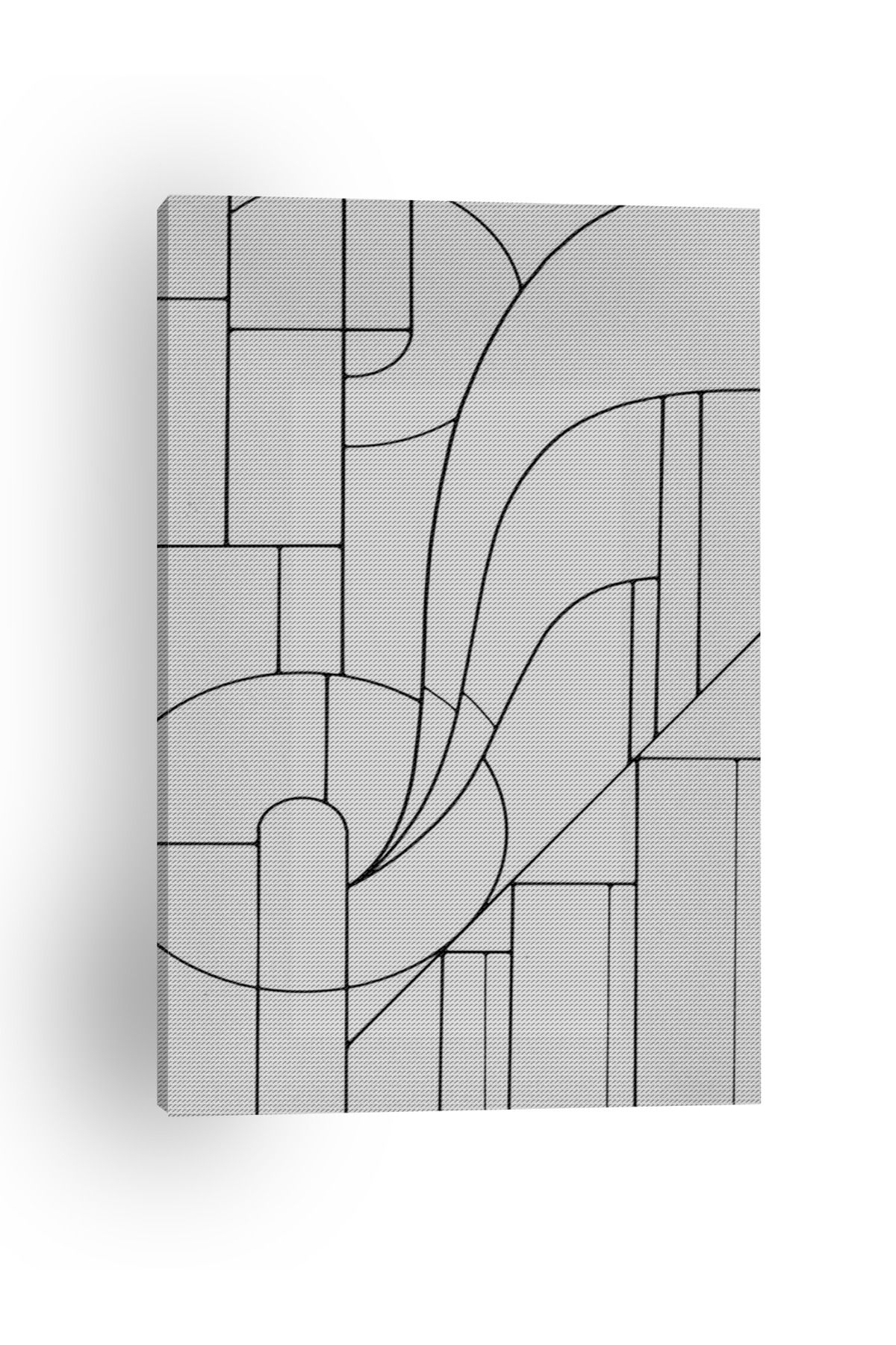 Kanvas Tablo Soyut Çizgili Temalı Desenli Temalı Tablo