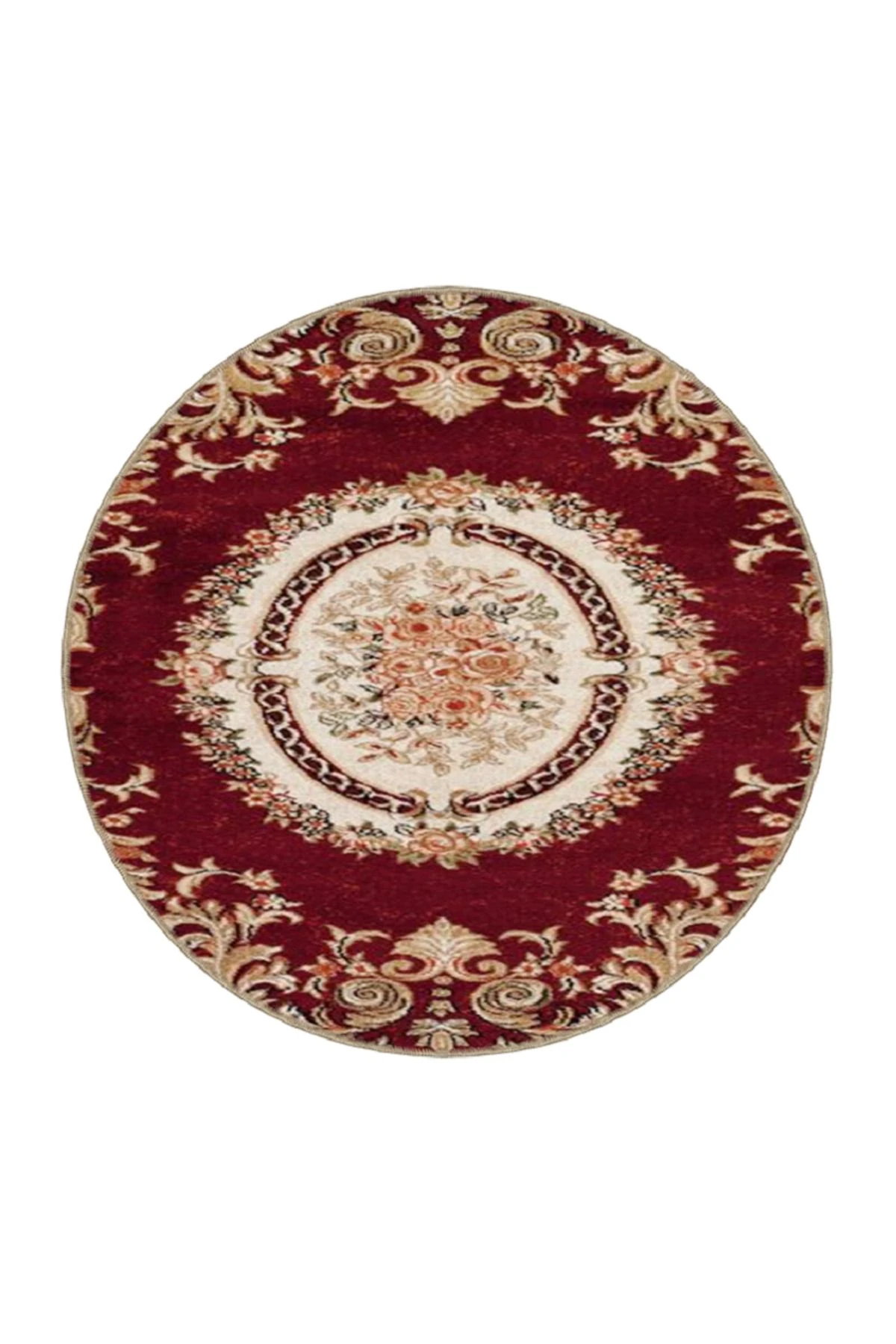 Kırmızı Geometrik Dokuma Taban Halı miravip196