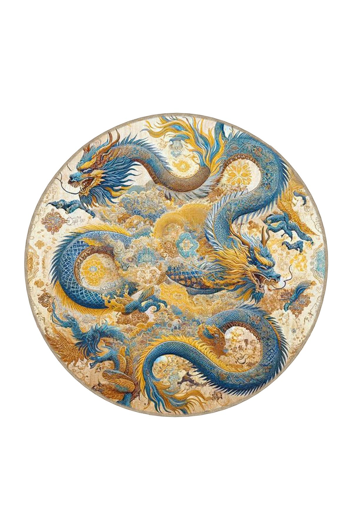 Sarı Tonlarda Renkli Dokuma Taban miravip660