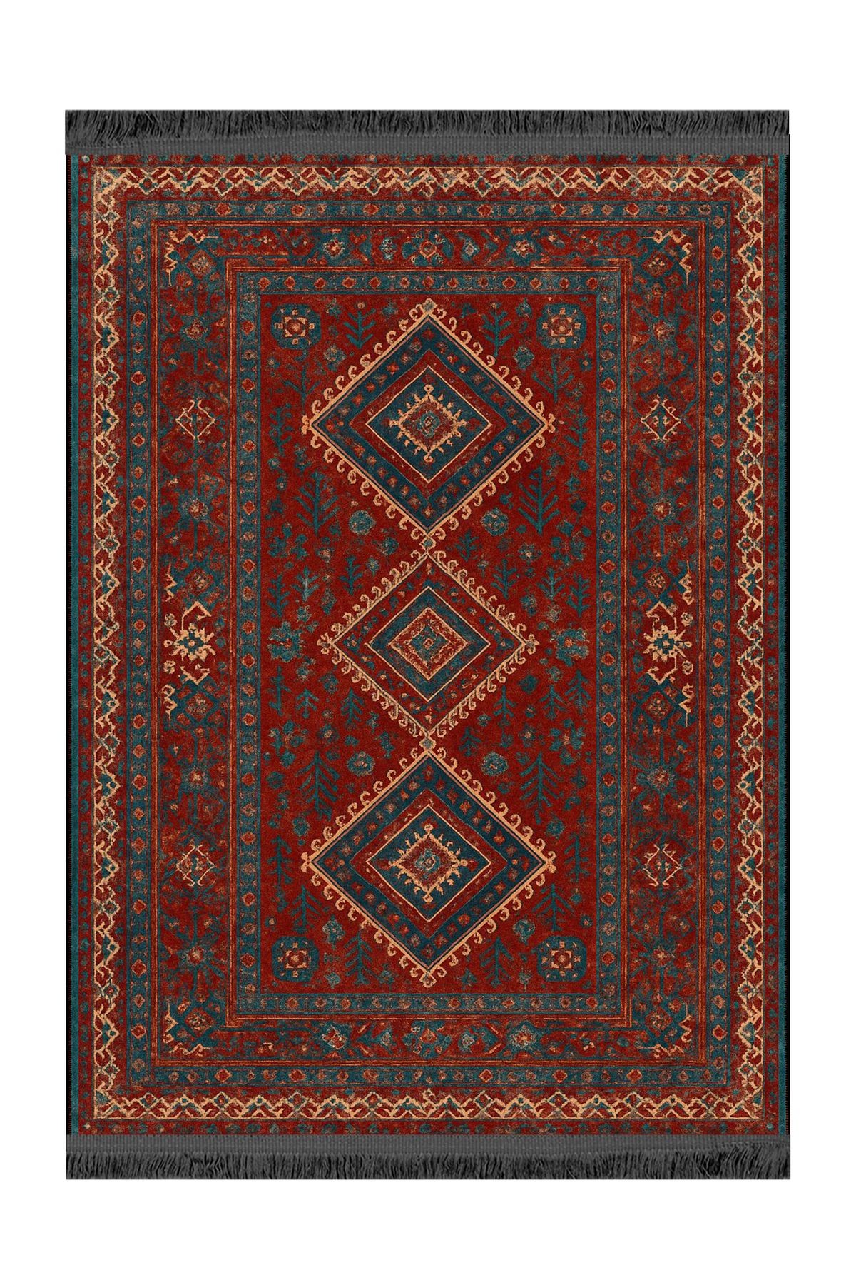 MOSSO Antik Desenli Dokuma Taban Modern Dekoratif Halı mosso102