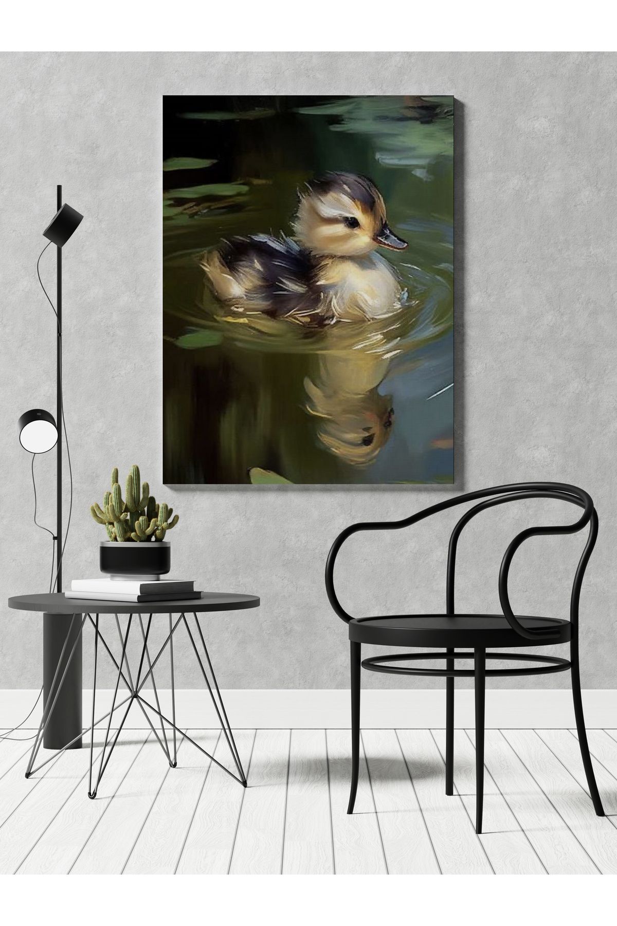 Kanvas Tablo Yavrum Hayvan Temalı Desenli Modern Tablo