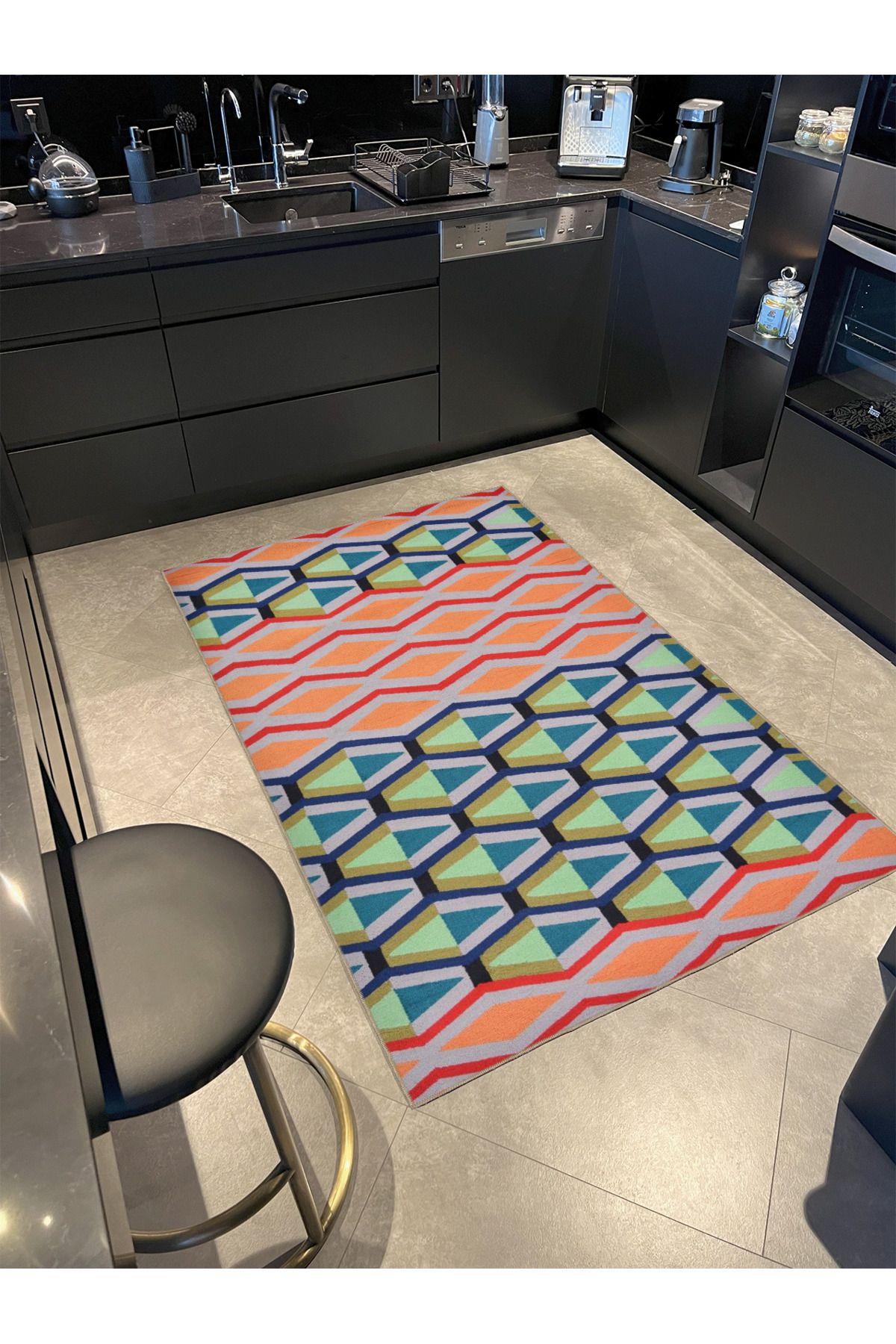 Geometrik Desenli Dokuma Taban miravip690