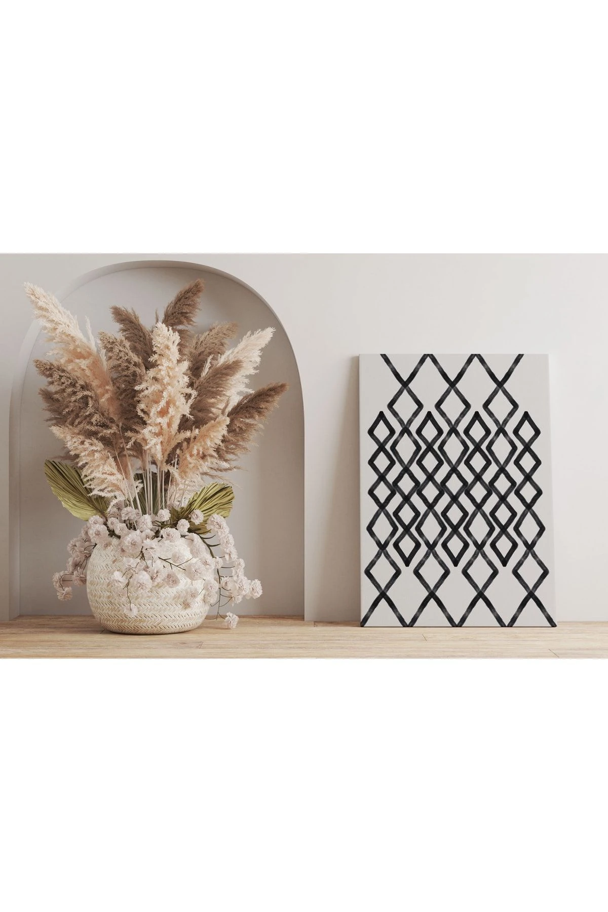 Kanvas Tablo Siyah Beyaz Temalı 139