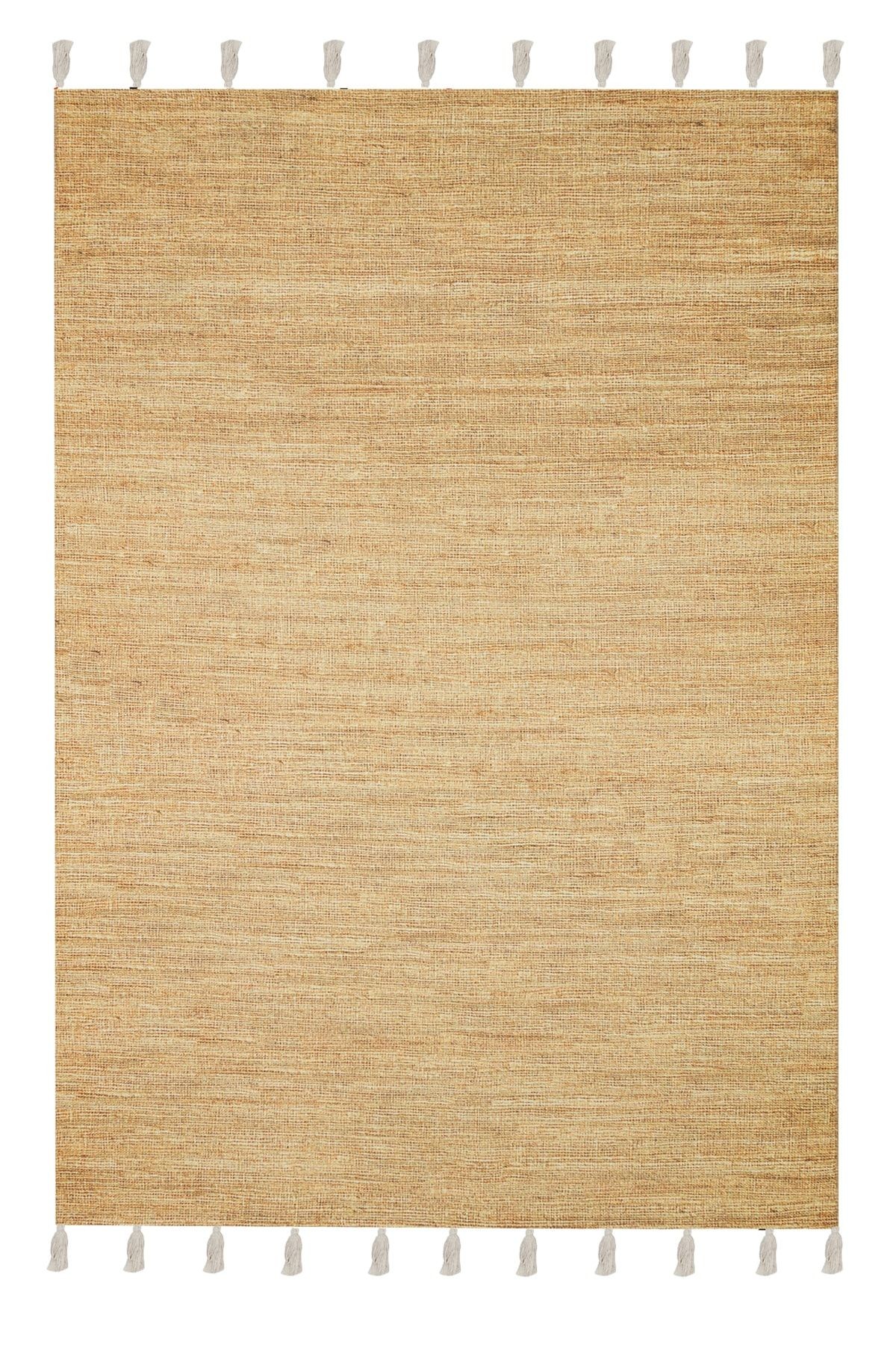 Moroccan 9002 Beyaz Püsküllü Bohomian Ve Modern Kilim