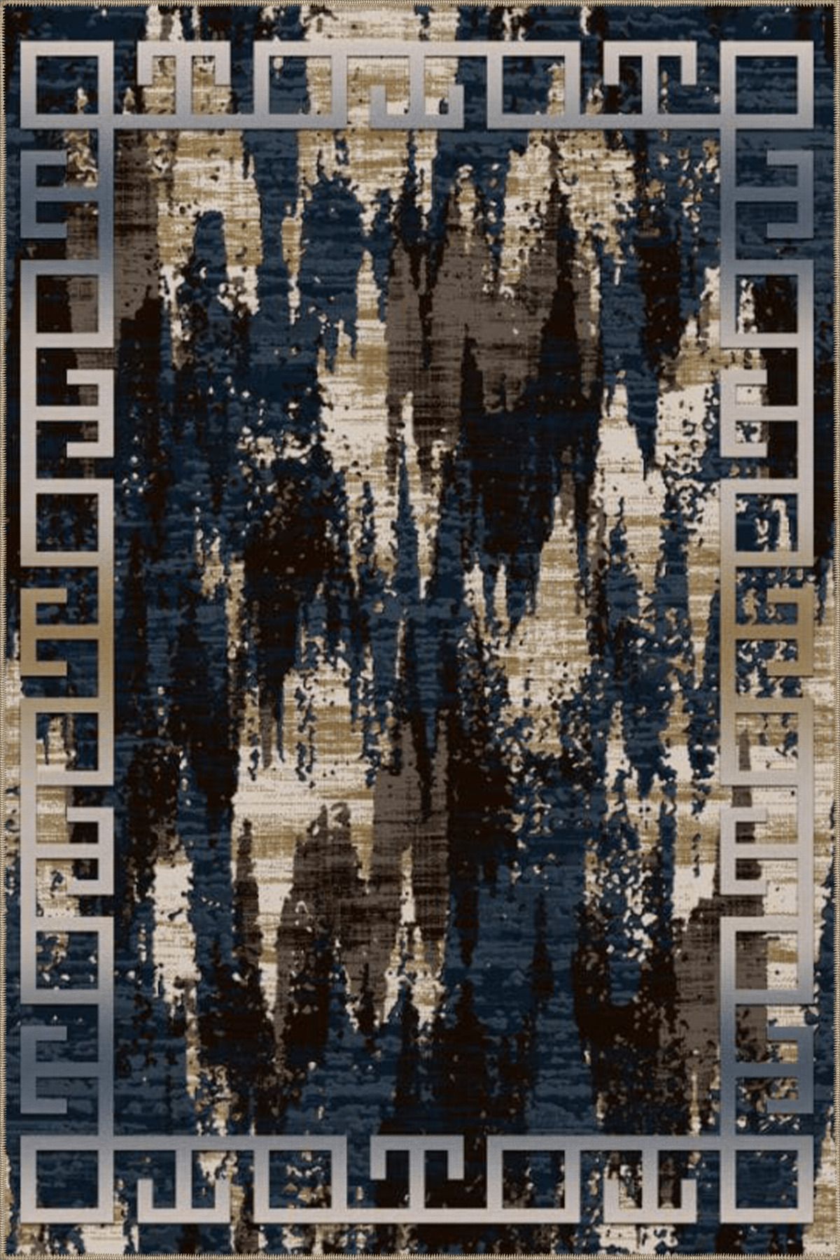 Çok Renkli Abstract Soyut Desenli Kreatif Modern Dekoratif Halı 4888