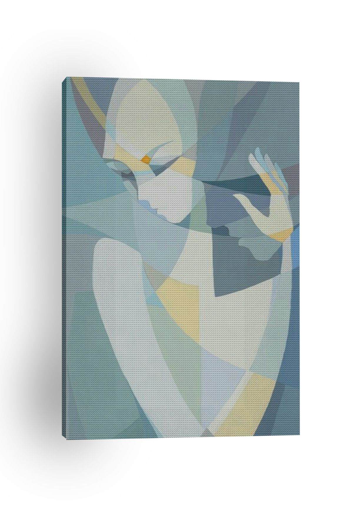 Kanvas Tablo Soyut Kız Temalı Desenli Temalı Tablo