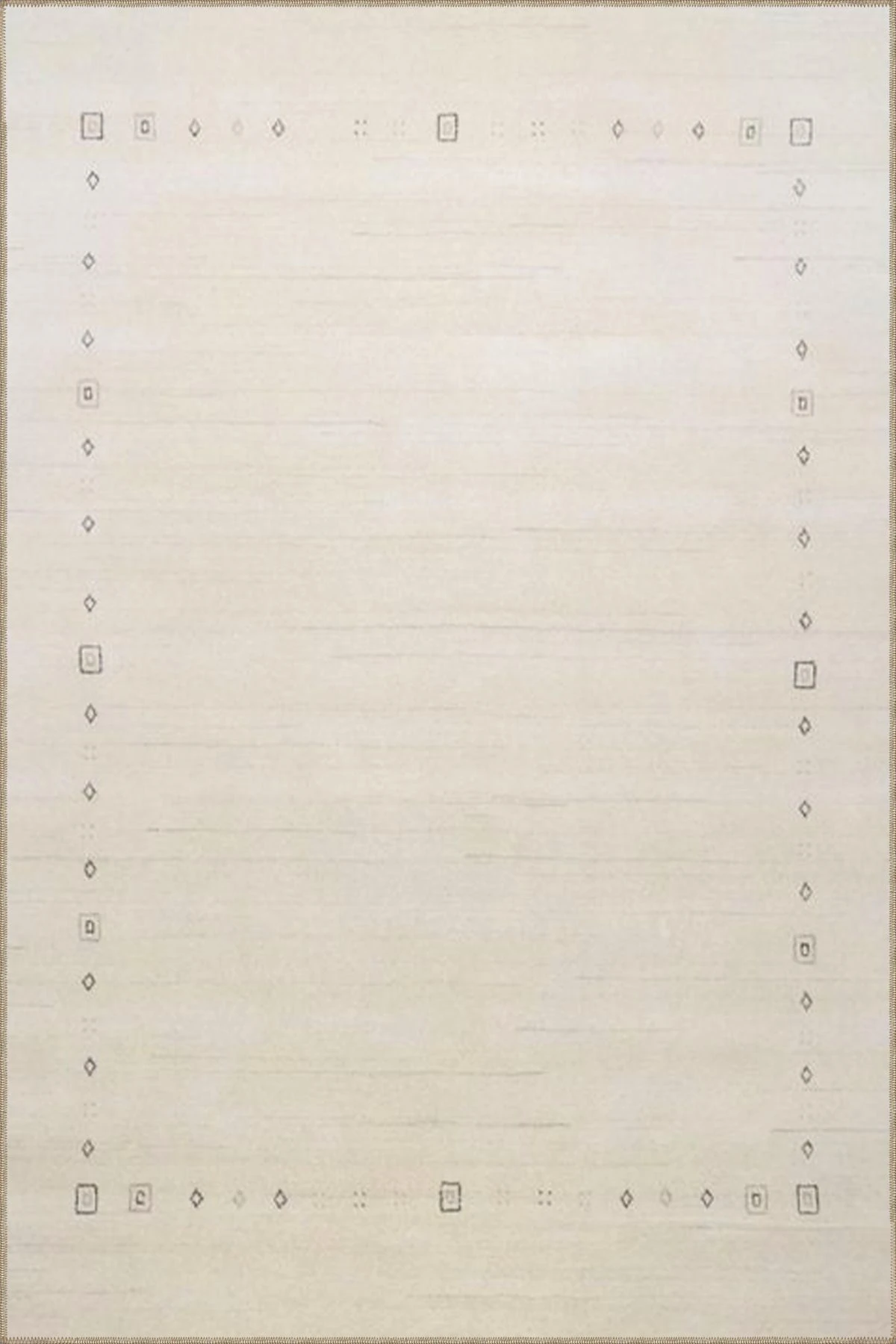 Soft Krem Desenli Dokuma Taban Halı ve Yıkanabilir Halı miravip10287