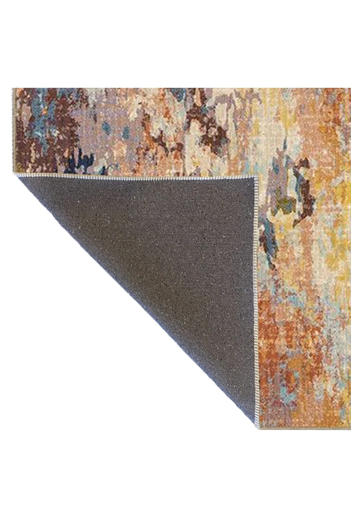 Çok Renkli Abstract Soyut Desenli Modern Dekoratif Halı 3927