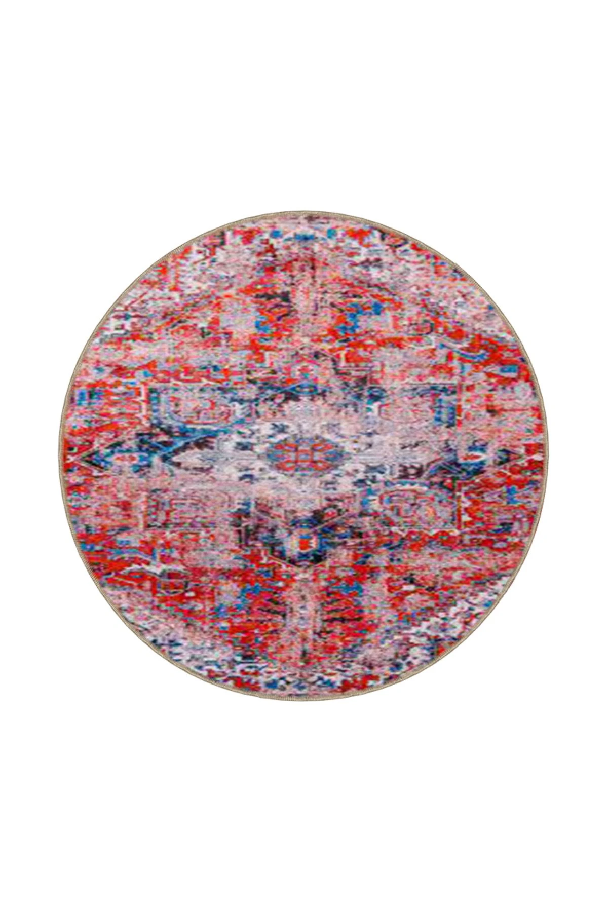 Baklava Kırmızı Renkli Geleneksel Dekoratif Halı miravip590