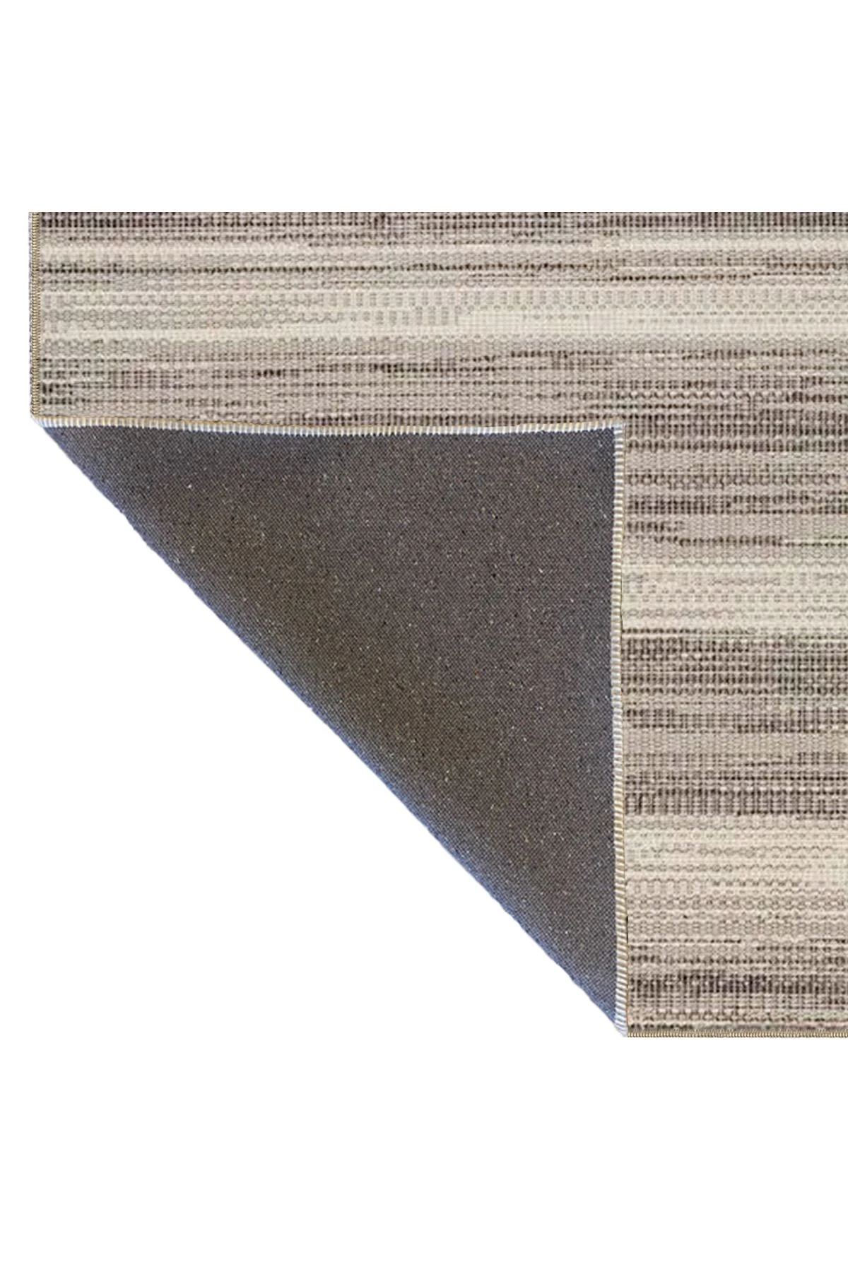 Modern Kahverengi Boyalı Desenli Dokuma Taban Yıkanabilir Halı miravip8365