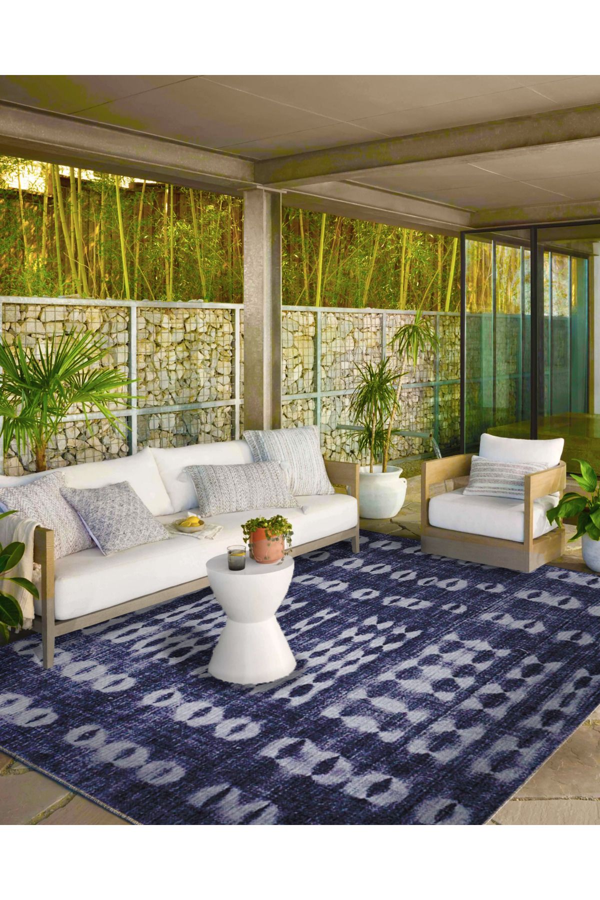 Gri Motifli Geometrik Dekoratif Halı ve Yıkanabilir Halı miravip9630