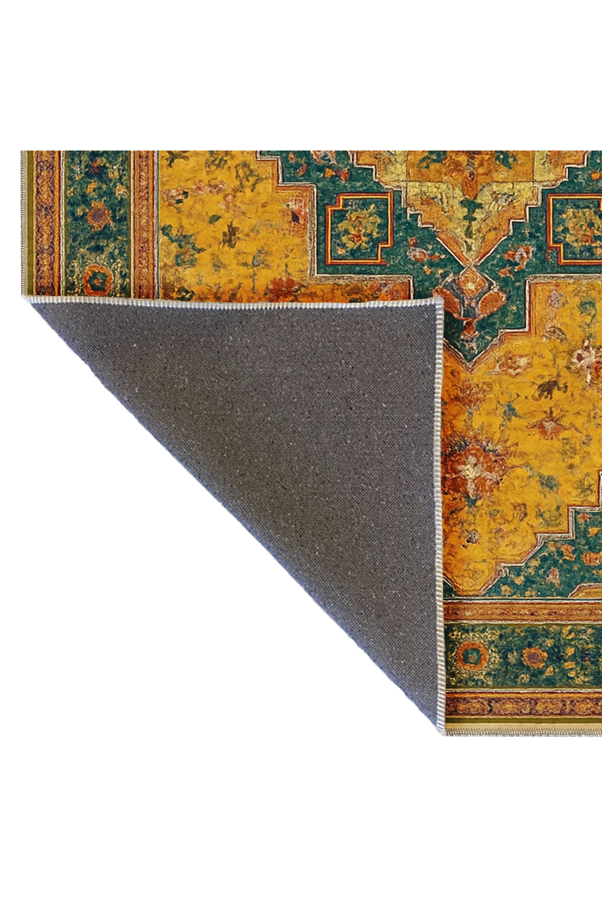 MOSSO Geleneksel Motifli Desen Dokuma Taban Vintage Dekoratif Halı mosso897