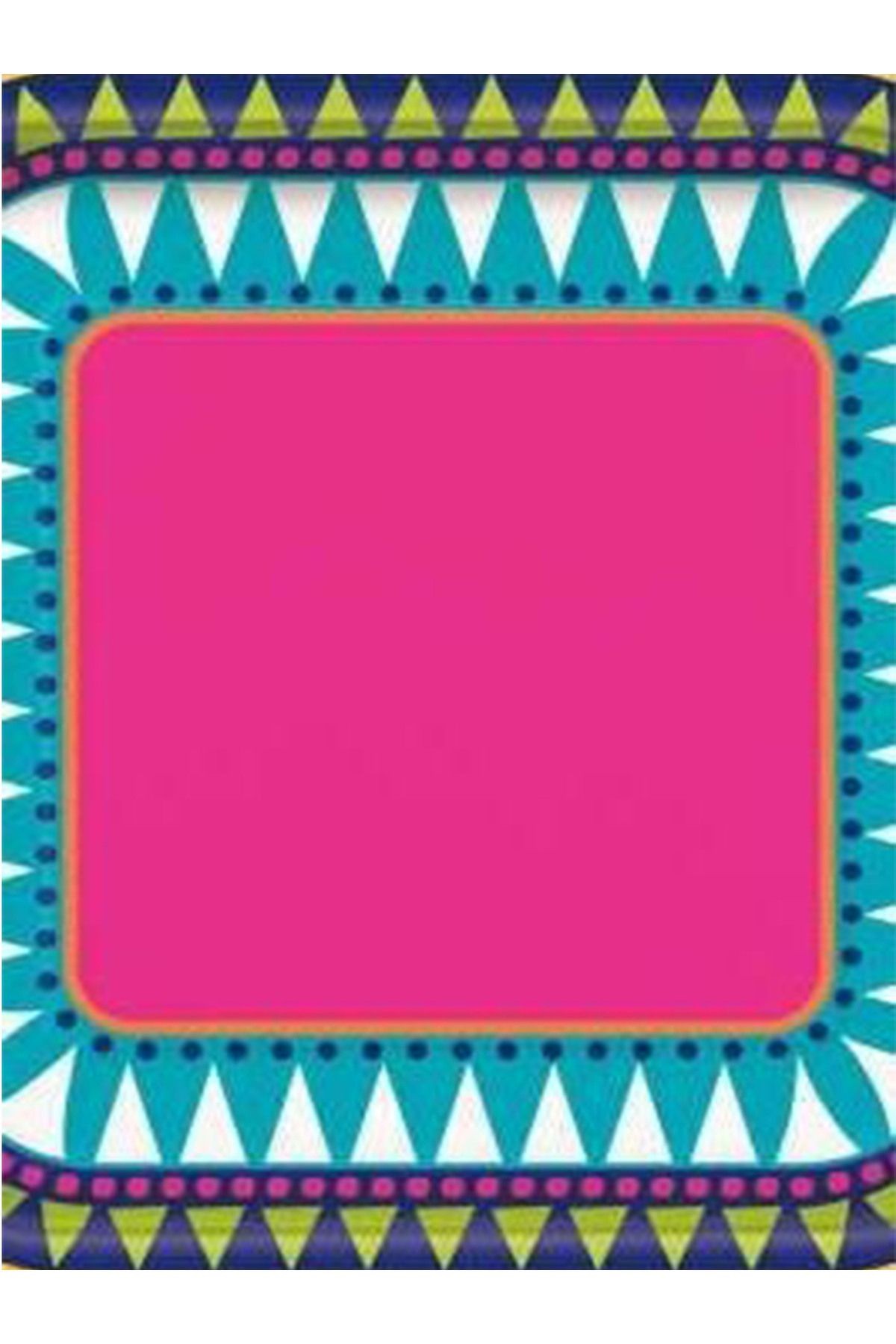 Kemal Koleksiyonu Pembe Temalı Geometrik Detay Desenli Dokuma Taban Modern Dekoratif Halı 28