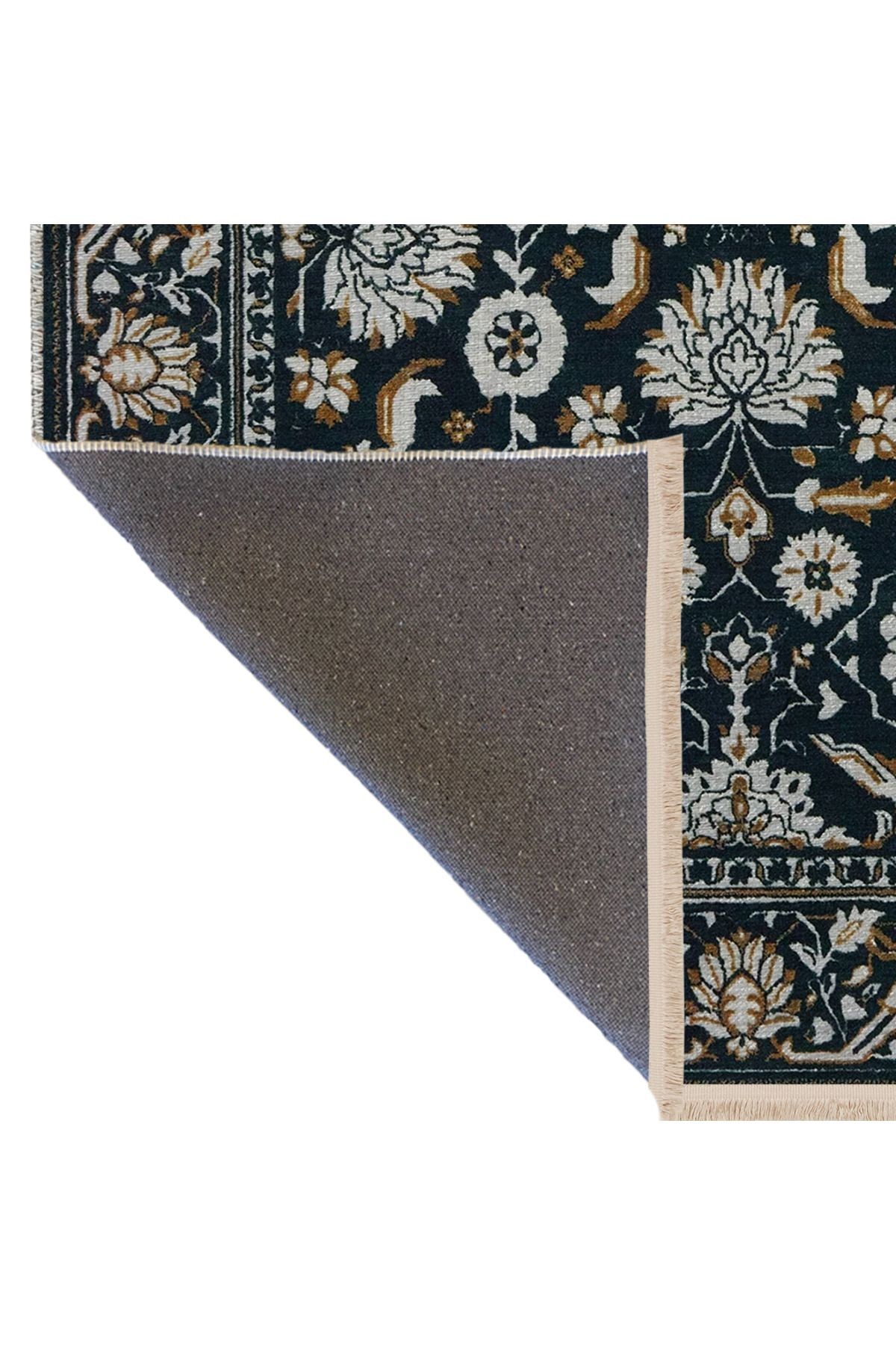 Çok Renkli Geleneksel Motif Etnik Çiçek Desenli Kreatif Vintage Dekoratif Halı 2845