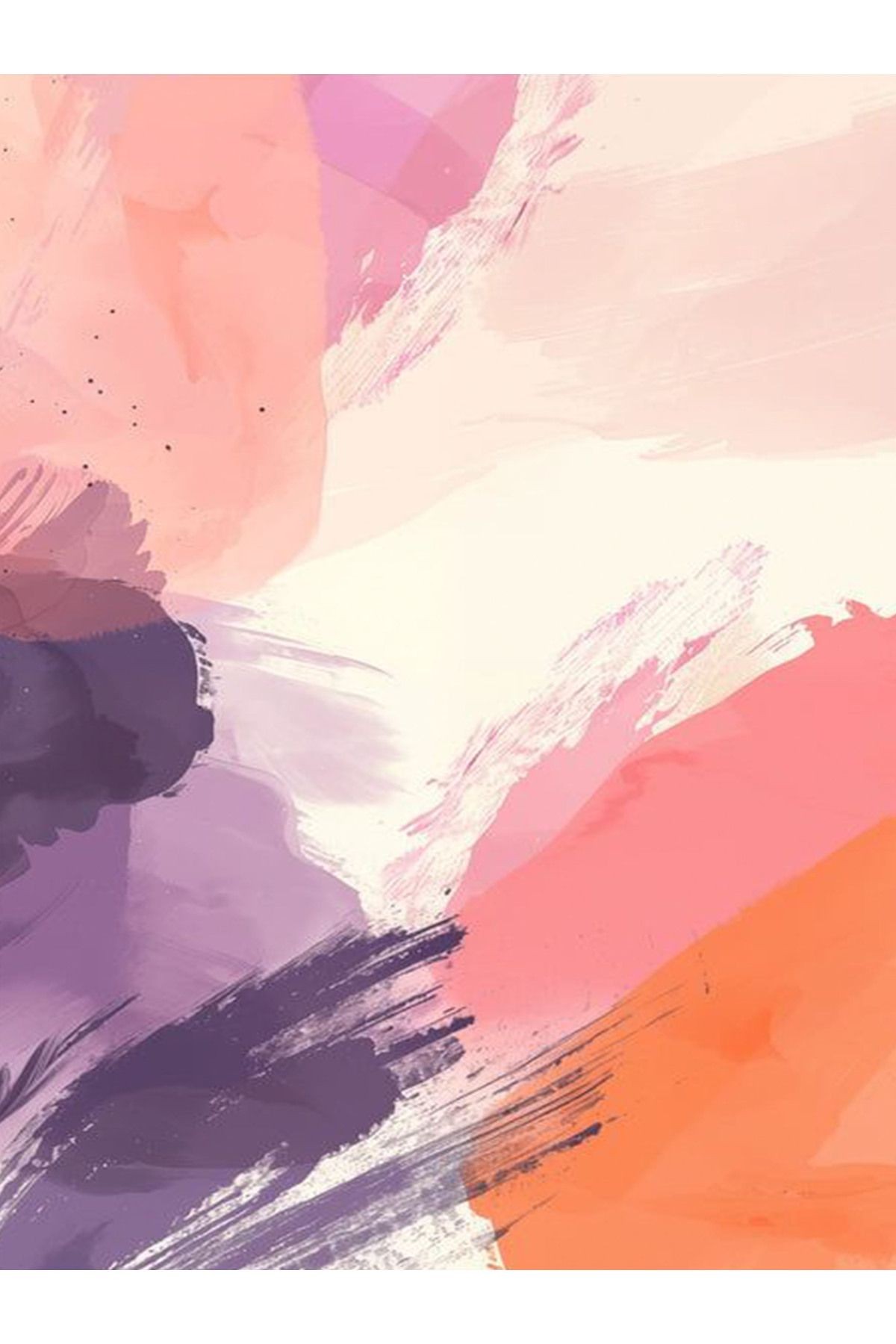 Kemal Koleksiyonu Pembe Mor Tonlar Soyut Abstract Desenli Dokuma Taban Modern Dekoratif Halı 30