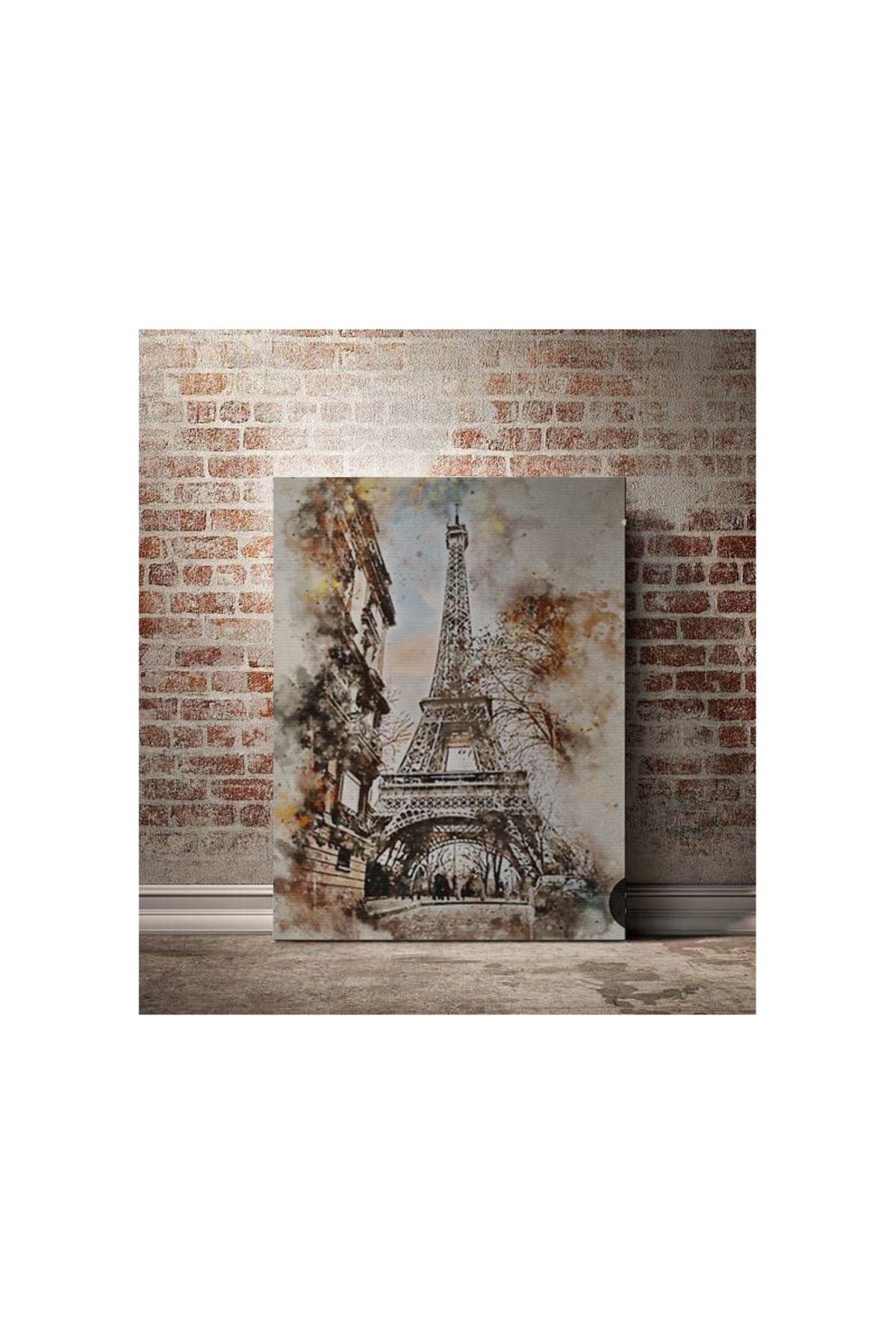 Kanvas Tablo Paris Eyfel Desenli Temalı Tablo