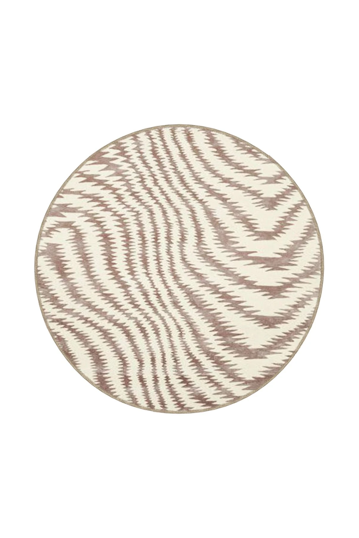 Gri Krem Çapraz Modern Dokuma Taban Halı miravip481