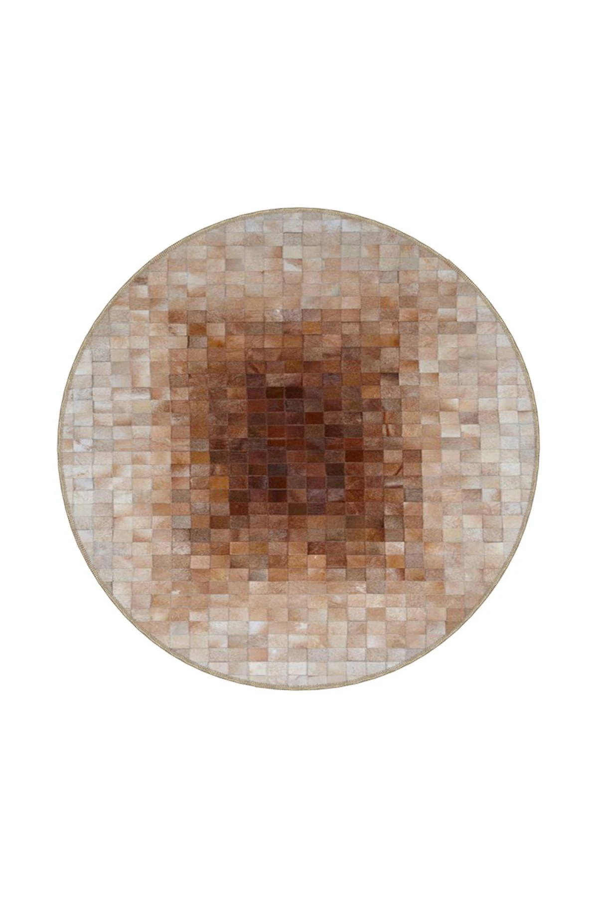 Kari Kahverengi Temalı Dokuma Taban Halı ve Yıkanabilir Halı miravip10303