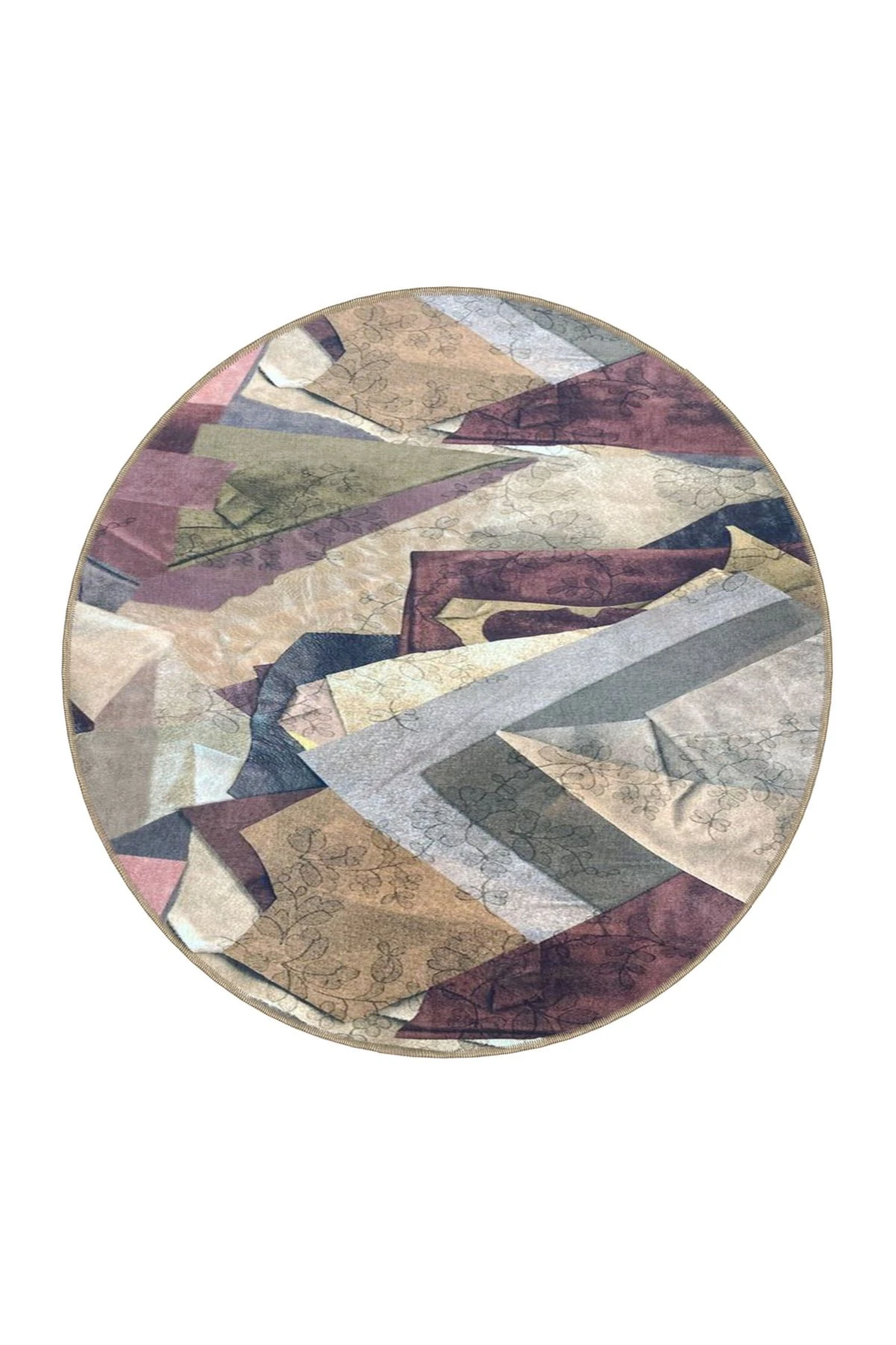 Soyut Gri Renkli Pastel Çizgili Modern Dokuma Taban Halı miravip137