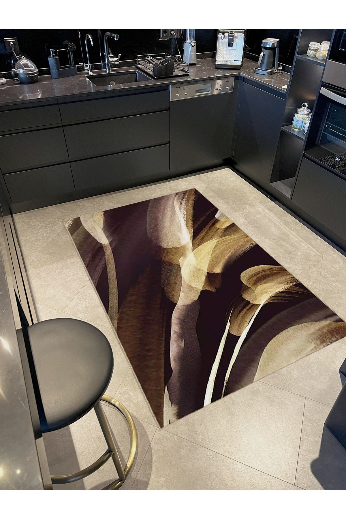 Seda Koleksiyonu Soyut Desenli Dokuma Taban Modern Dekoratif Halı seda11