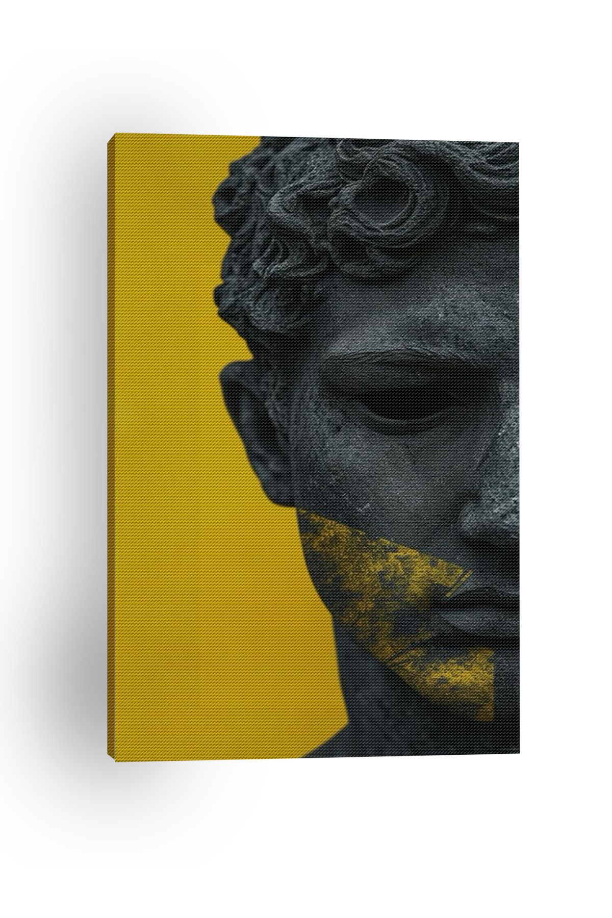 Kanvas Tablo Siyah Heykel Desenli Temalı Tablo