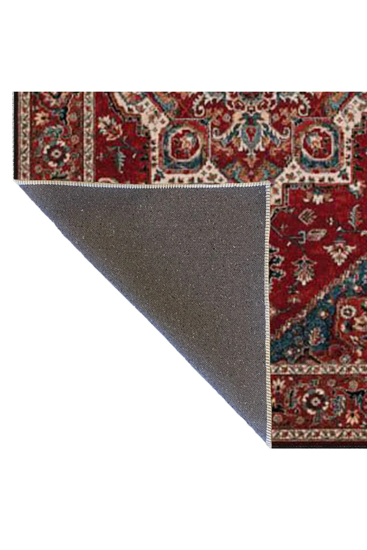 Kırmızı Mavi Renkli Yıldızlı Geleneksel Modern Dokuma Taban ve Dekoratif Halı miravip106