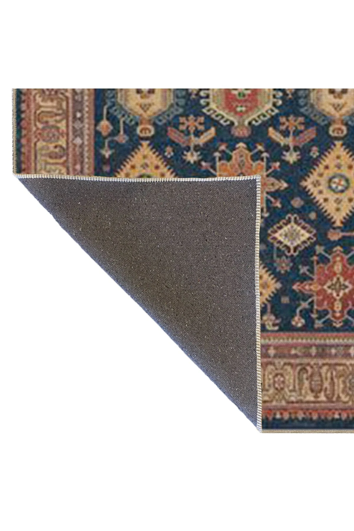 Modern Kahverengi Kübik Çok Renkli Dokuma Taban Halı miravip8115