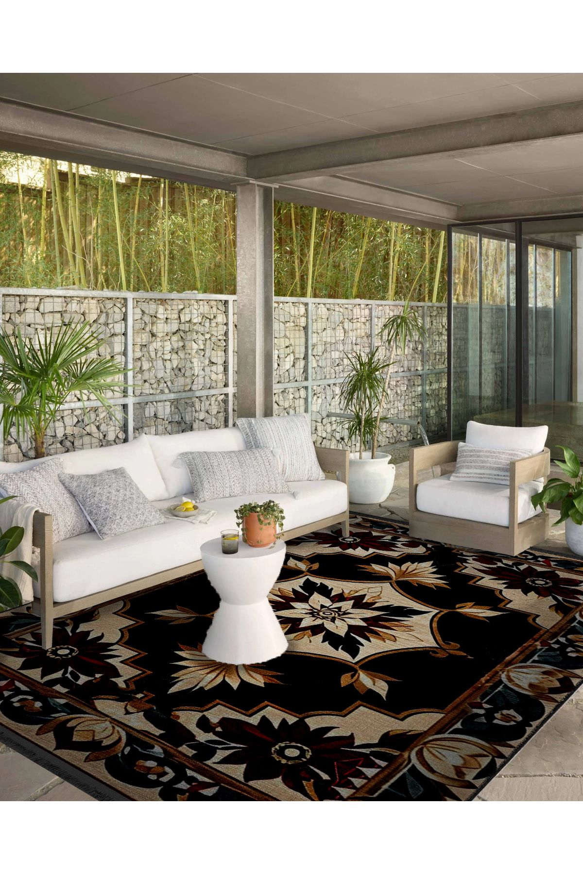 Koyu Tonlarda Antik Tasarım Serisi Bordo ve Bej Detaylı Desenli Vintage Dekoratif Halı antik40