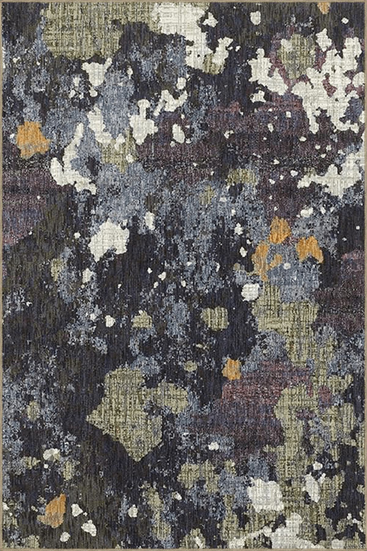 Çok Renkli Soyut Desenli Kreatif Modern Dekoratif Halı 4604