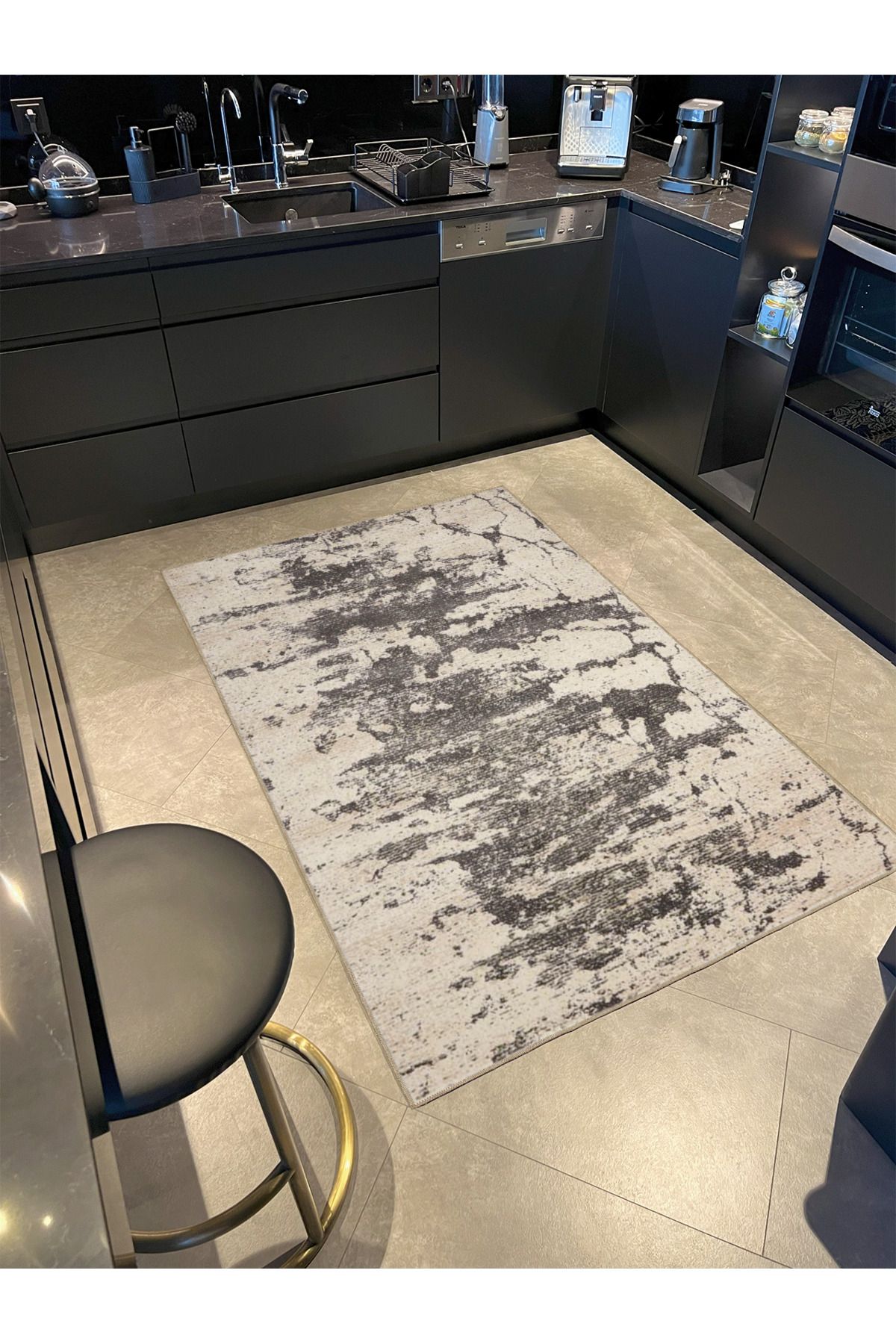 Kahverengi Pastelli Desenli Dokuma Taban Halı ve Yıkanabilir Halı miravip10461