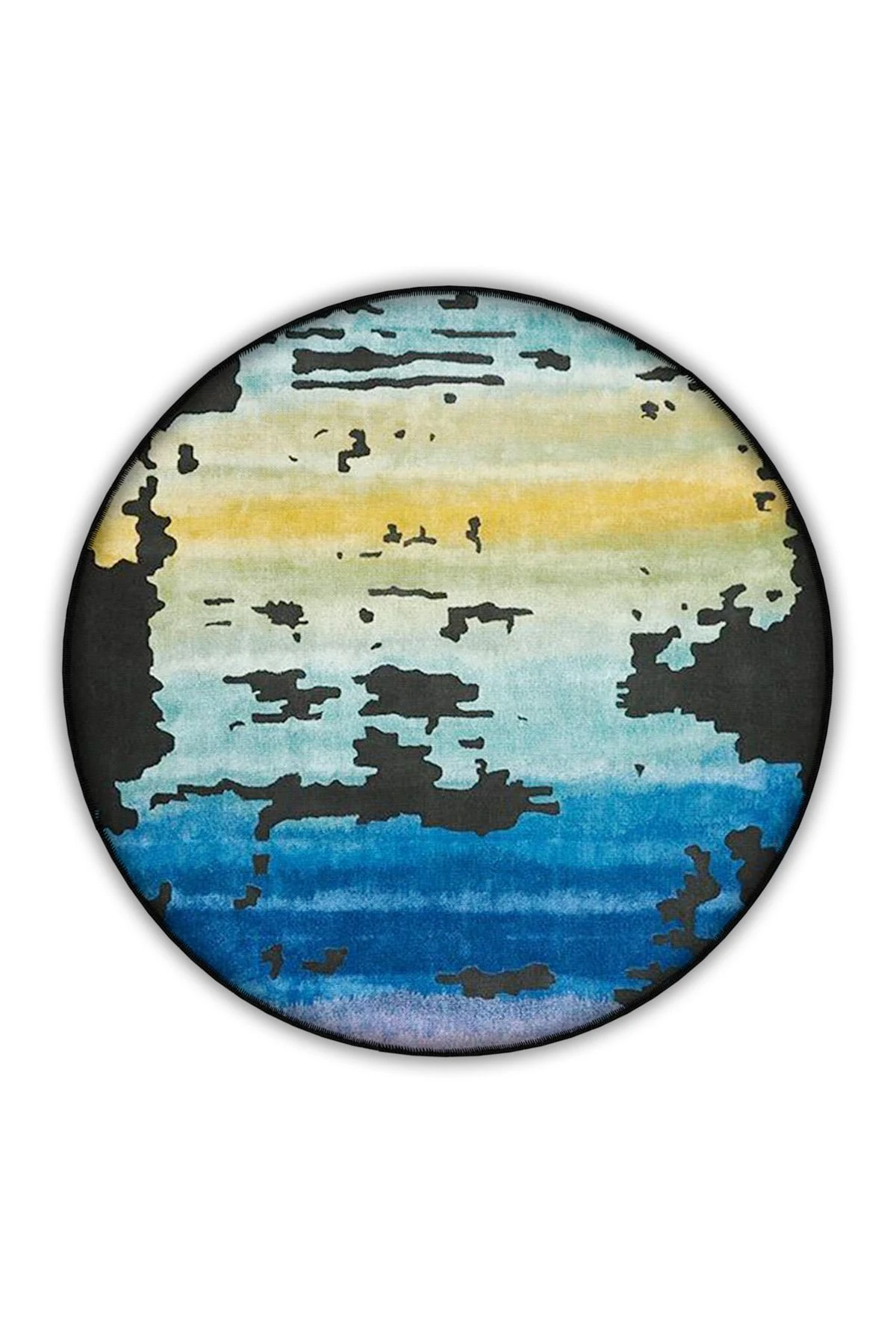 Çok Renkli Abstract Soyut Desenli Kreatif Modern Dekoratif Halı 3893