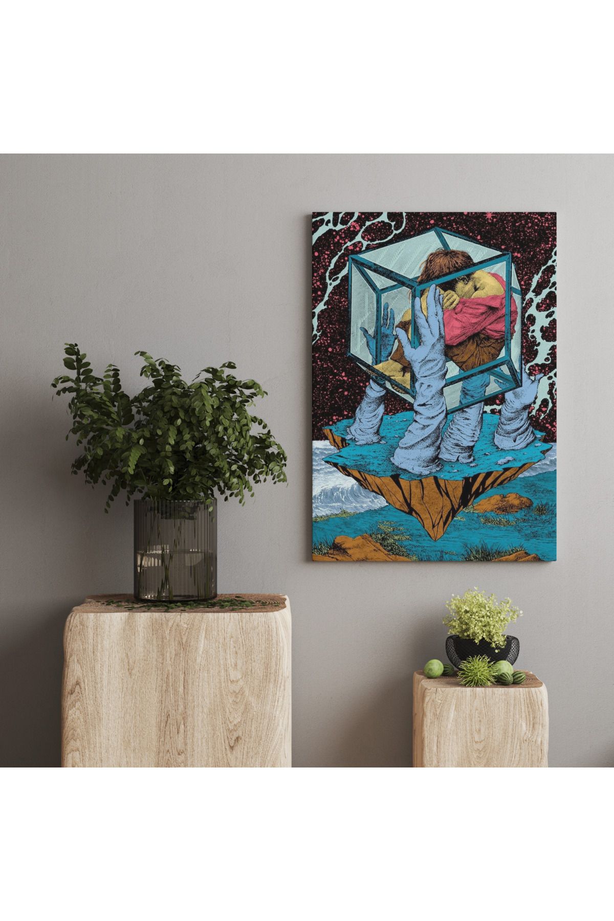 Kanvas Tablo Vanus İçinde Çocuk Temalı