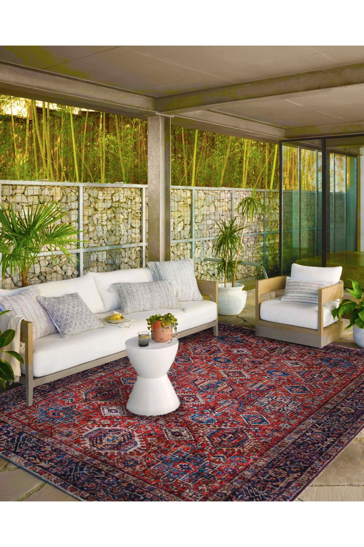 Baklavalı Bordo Renklerinde Temalı Dekoratif Halı ve Yıkanabilir Halı miravip9679