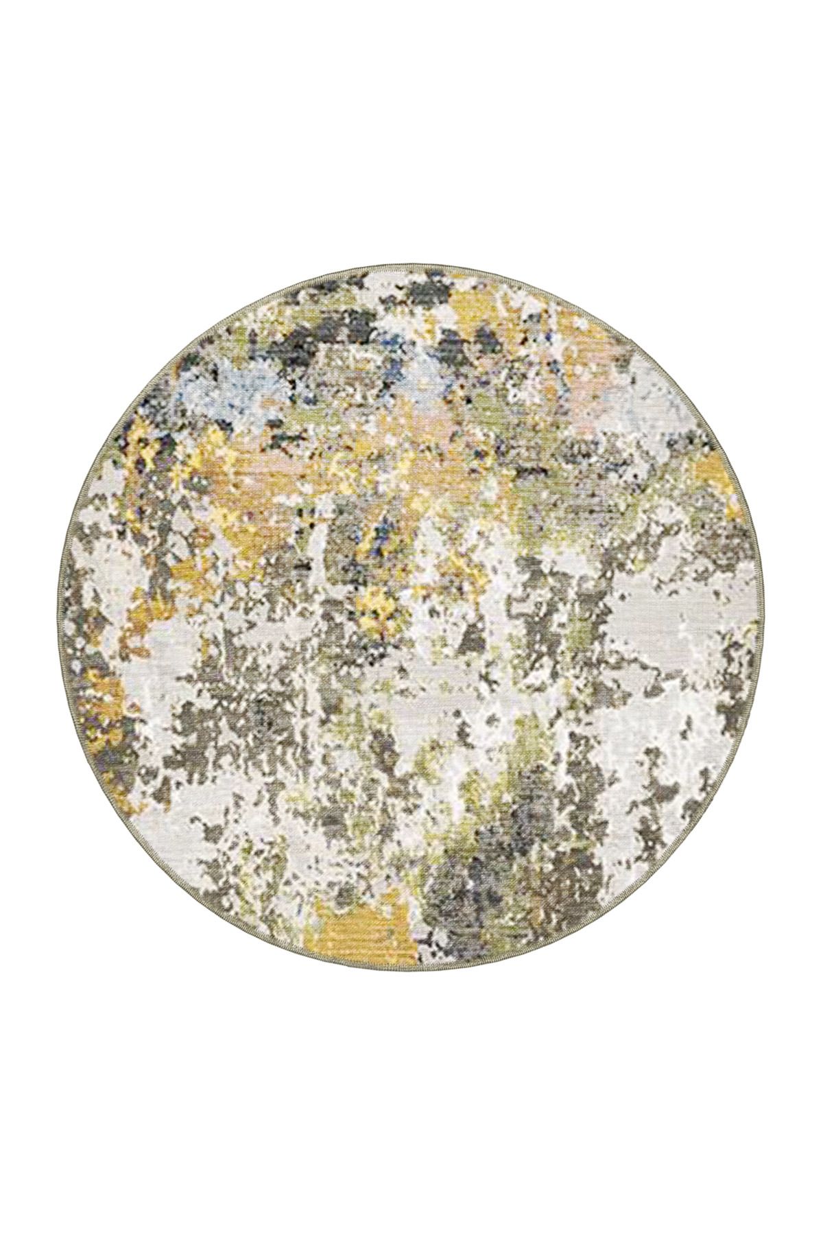 Çok Renkli Abstract Soyut Desenli Kreatif Modern Dekoratif Halı 3925