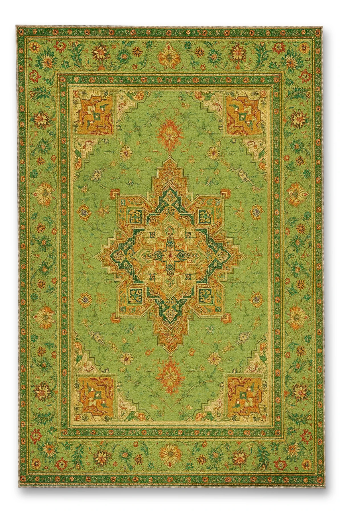 MOSSO Geleneksel Motifli Desen Dokuma Taban Vintage Dekoratif Halı mosso898