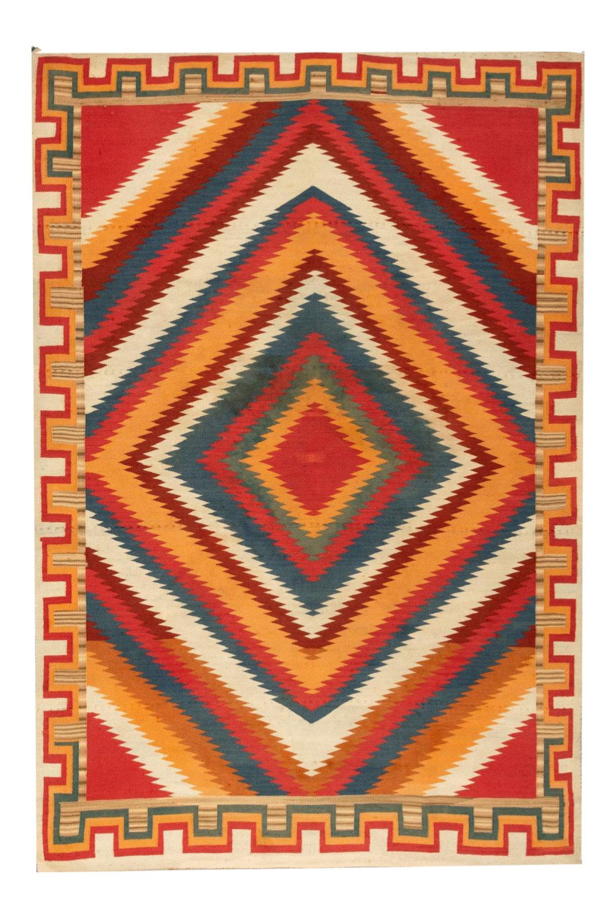 Etnik Kilim Tema Çok Renkli Dokuma Taban Dekoratif Halı Mira 1473