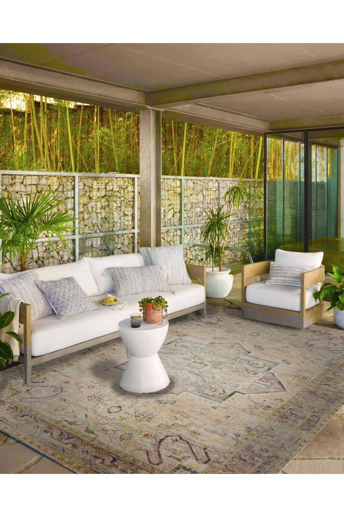 Soft Krem Geleneksel Geometrik Çiçekli Desenli Dokuma Taban Halı ve Yıkanabilir Halı aloha154