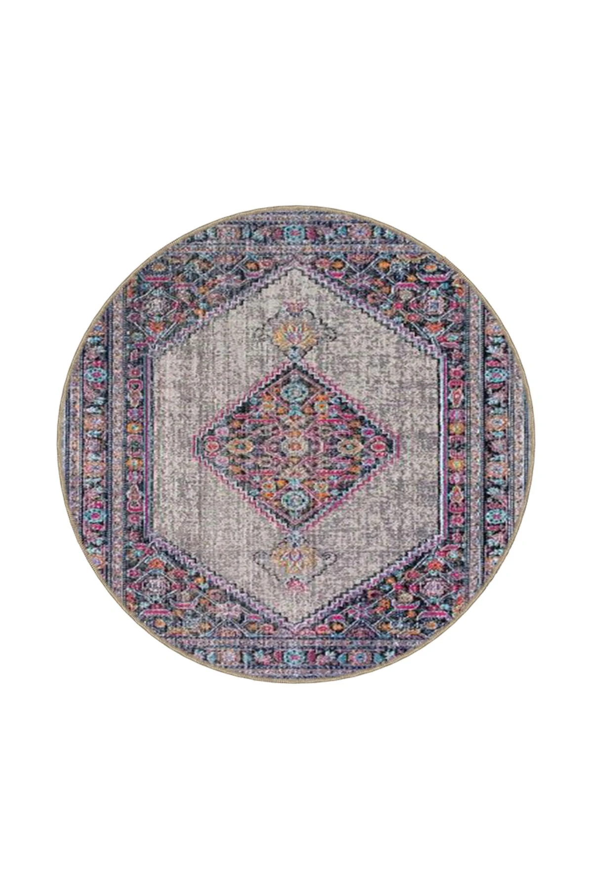 Mor Geleneksel Temalı Desenli Dokuma Taban Halı ve Yıkanabilir Halı miravip10124