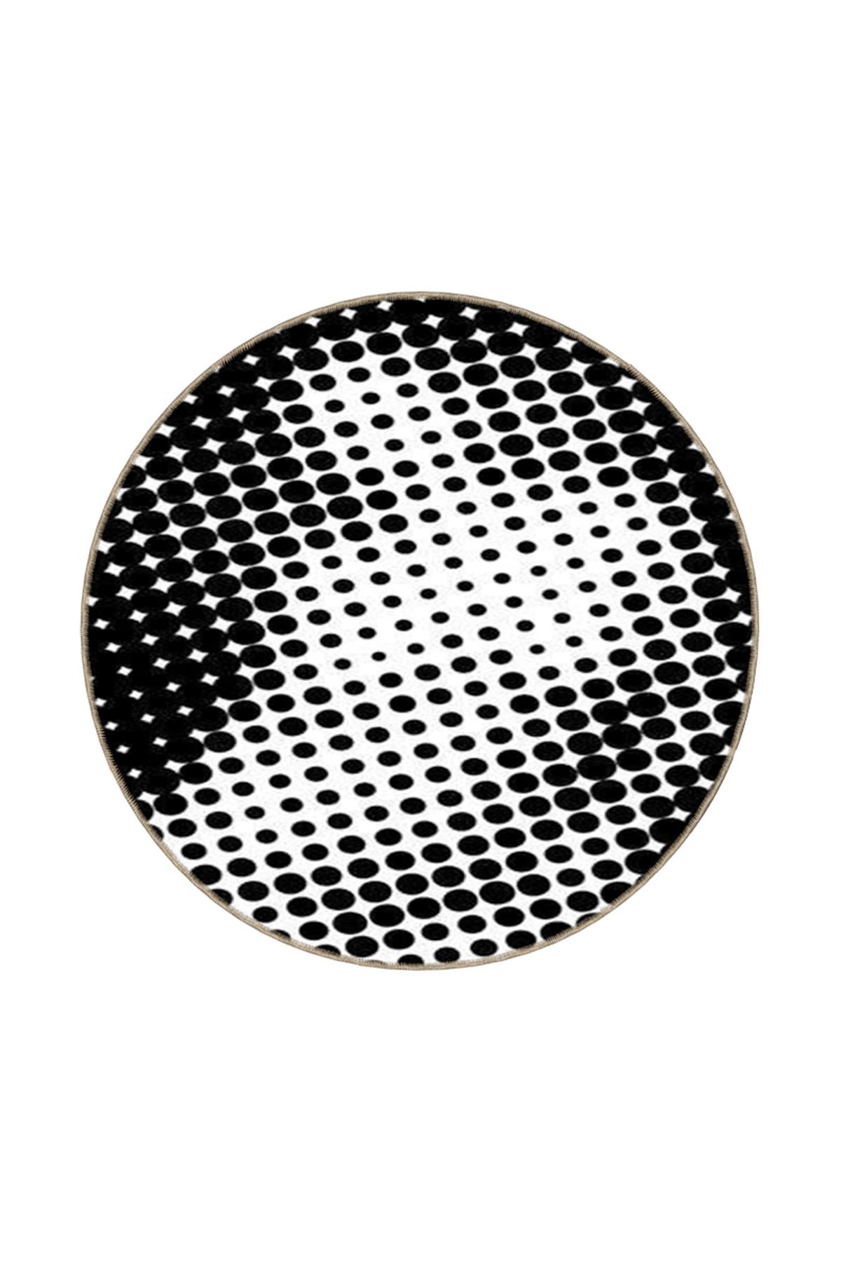 Kadın Soyut Desenli Dekoratif ve Yıkanabilir Halı miravip9262