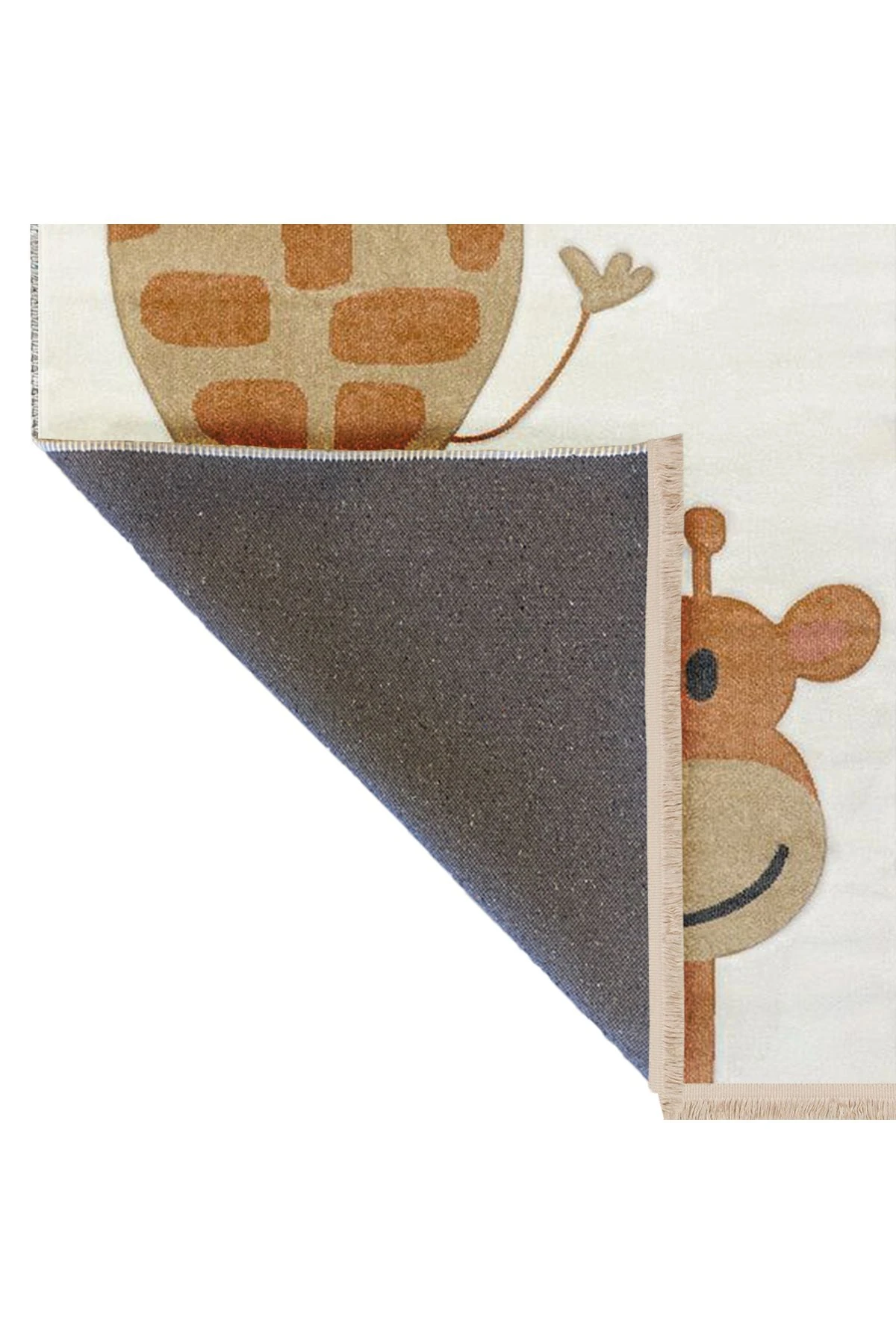 Asya Koleksiyonu Sevimli Zürafa Dokuma Taban Modern Dekoratif Halı asya17