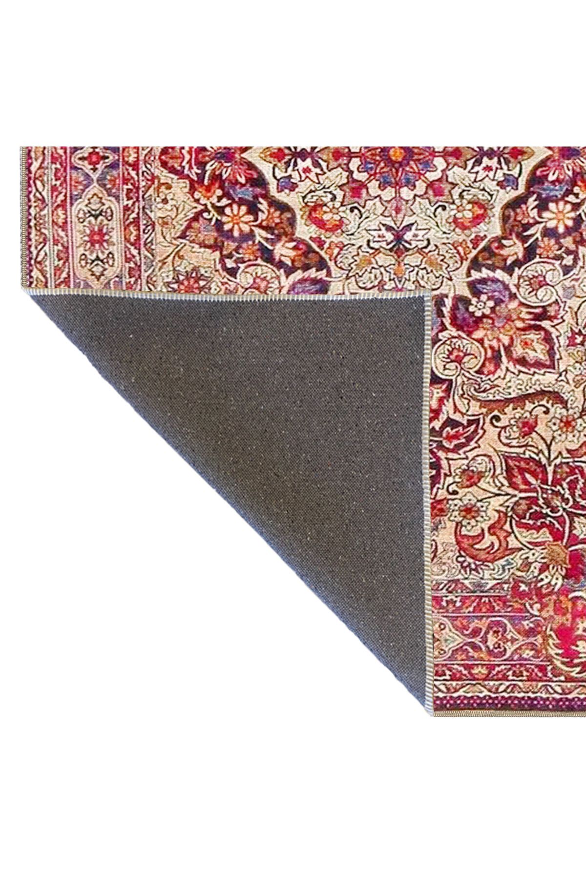 Kırmızı Geleneksel Desenli Dokuma Taban Halı 4059