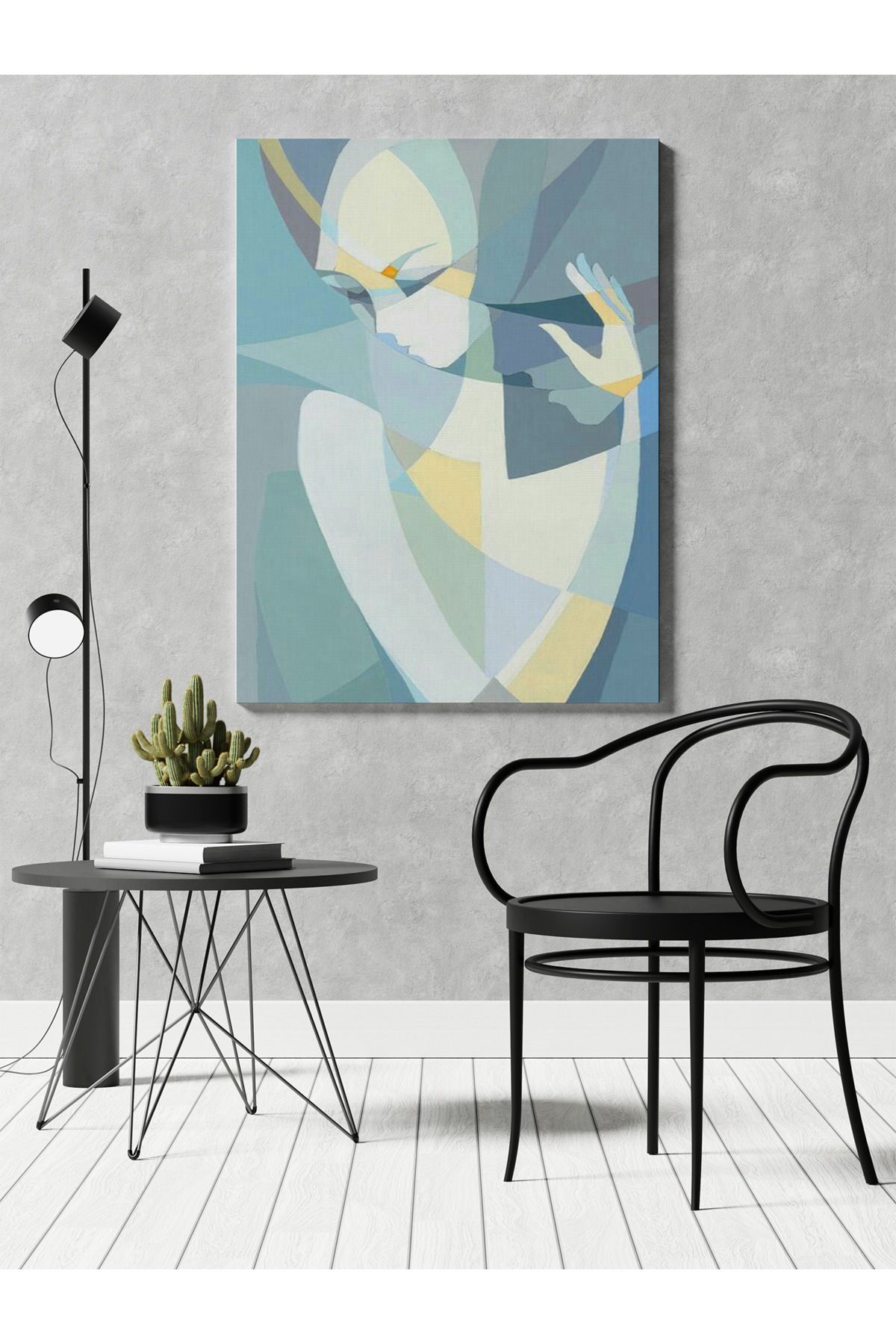 Kanvas Tablo Soyut Kız Temalı Desenli Temalı Tablo